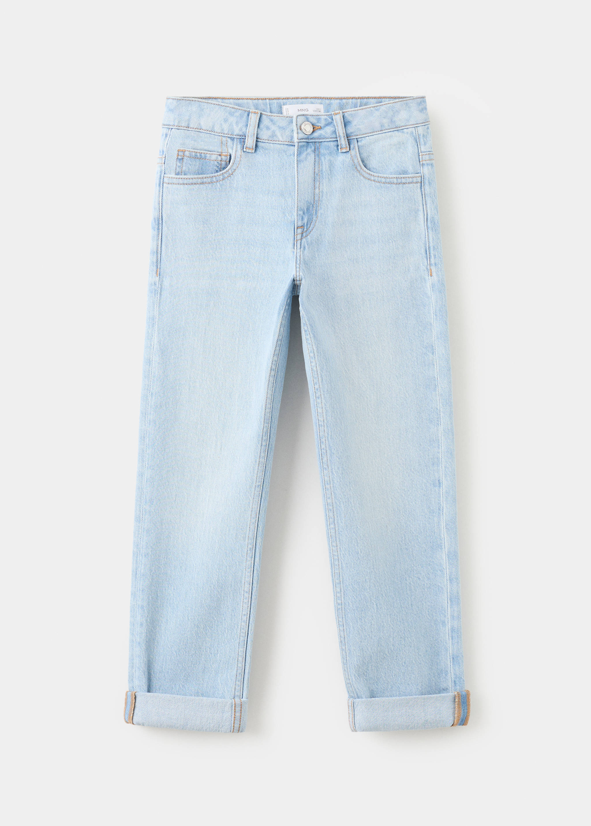 Gerade Jeans mit Umschlag - Artikel ohne Model