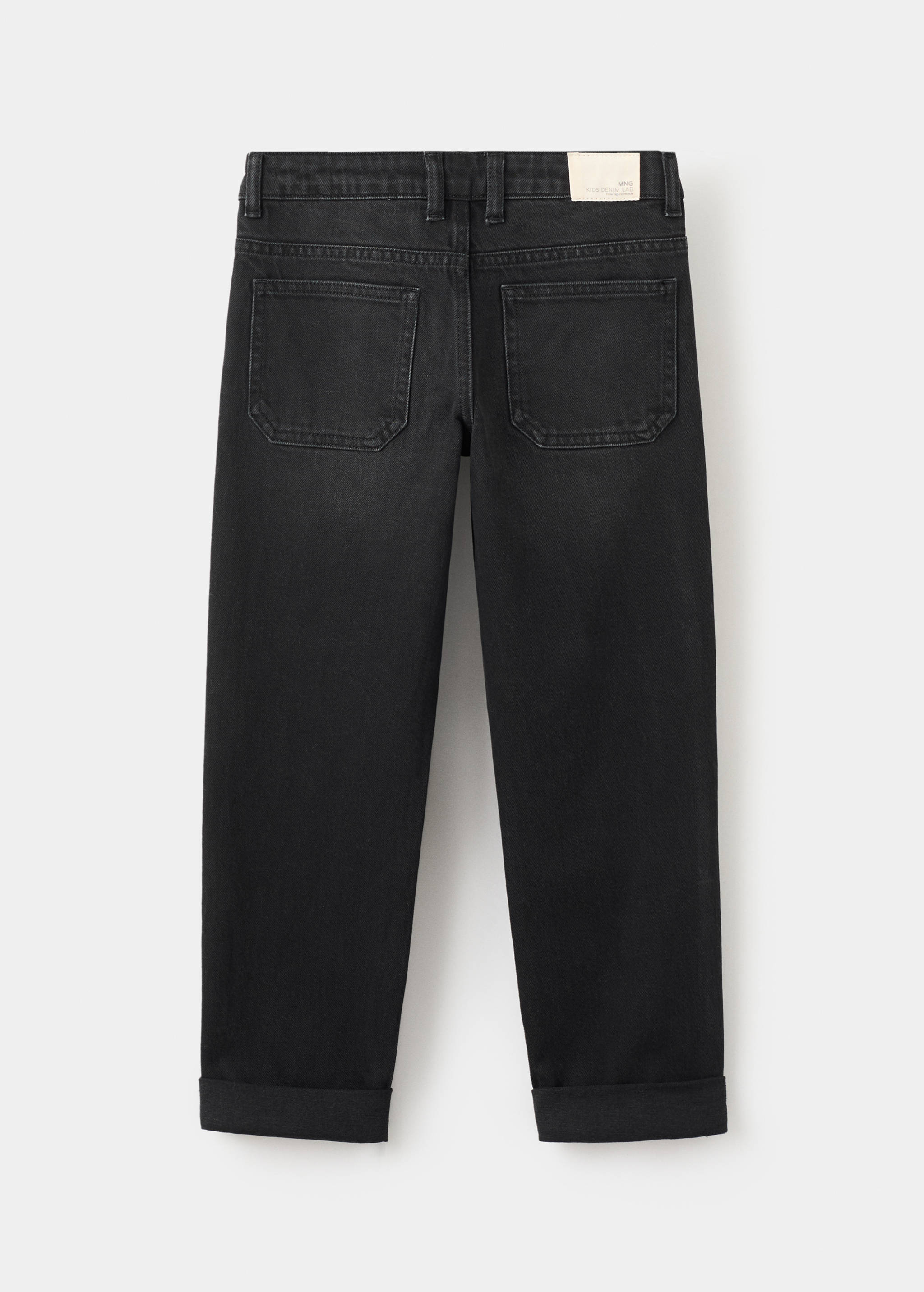 Gerade Jeans mit Umschlag - Rückseite des Artikels