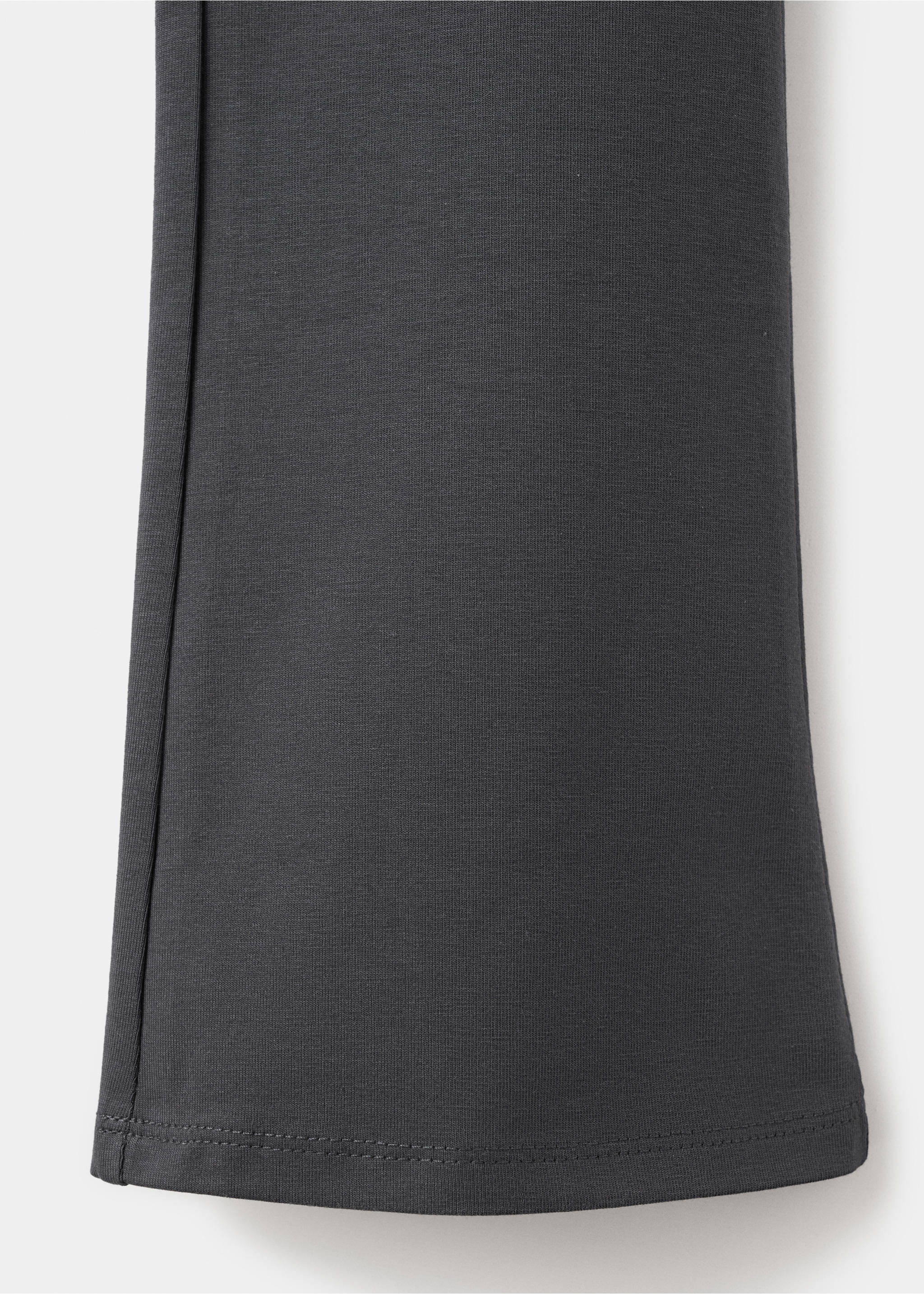 Dark grey leggings fabric detail., Charcoal. Ref: 27041265-00.