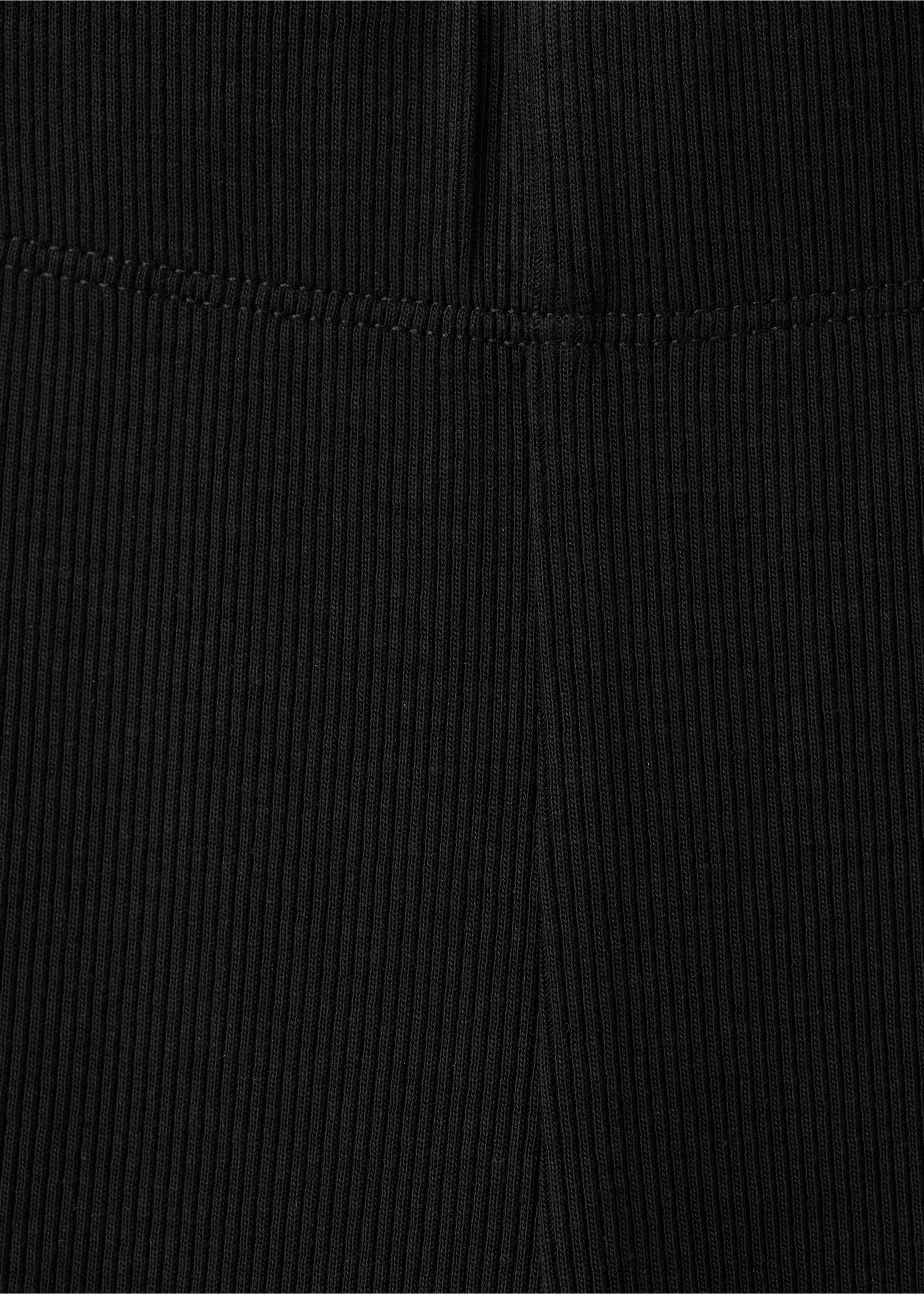 Flared-Leggings aus Baumwolle - Detail des Artikels 8, Schwarz. Ref: 27041272-00.