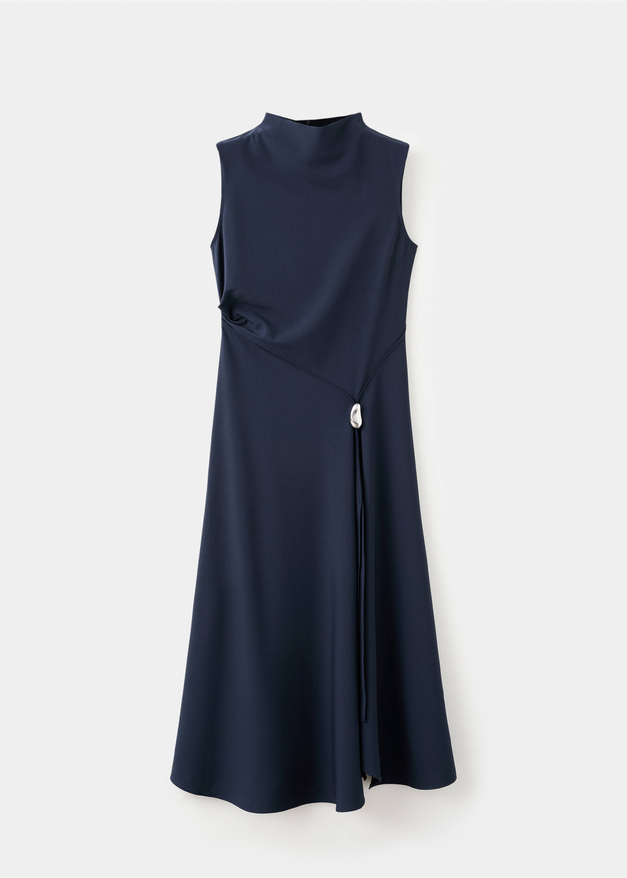 A-line dress with metal embellishment - Article without model, Dark Navy. Ref: 27041277-00.