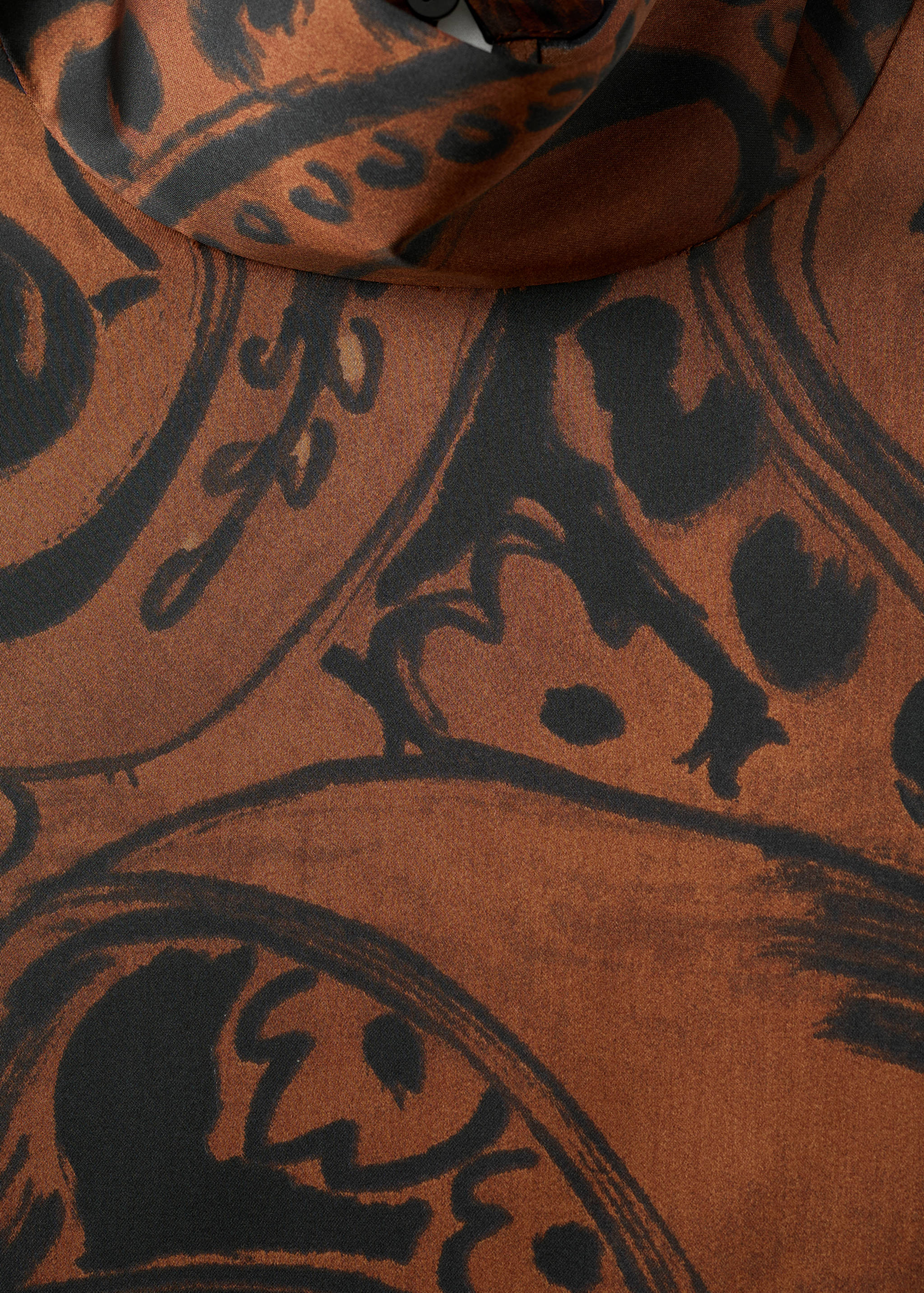 Paisley-print satin blouse - Details of the article 8