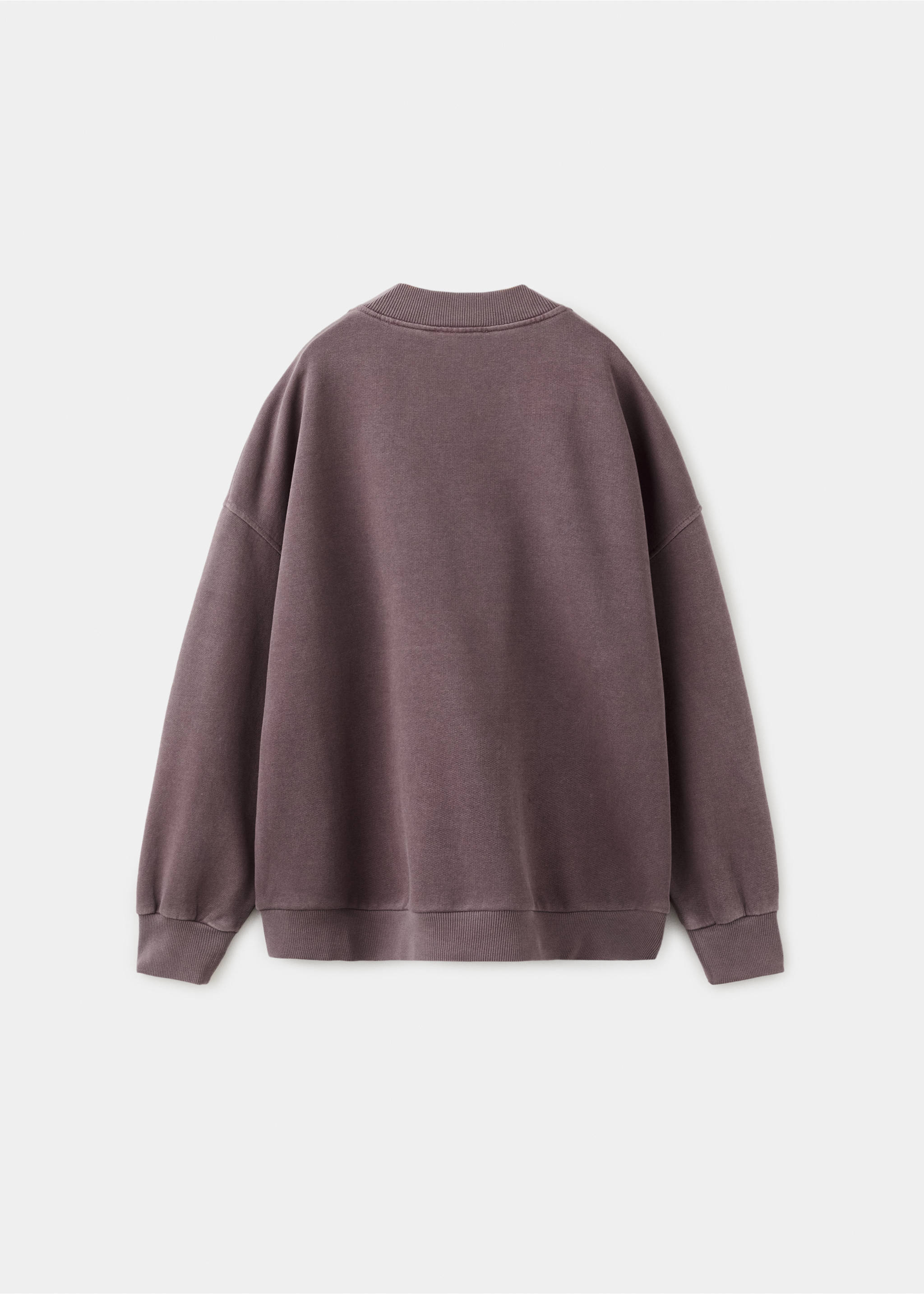 Sweat-shirt imprimé tigre - Verso de l’article, Chocolat. Ref: 27041536-00.