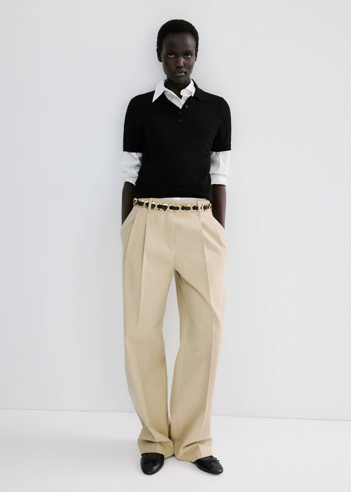 Polo neck sweater