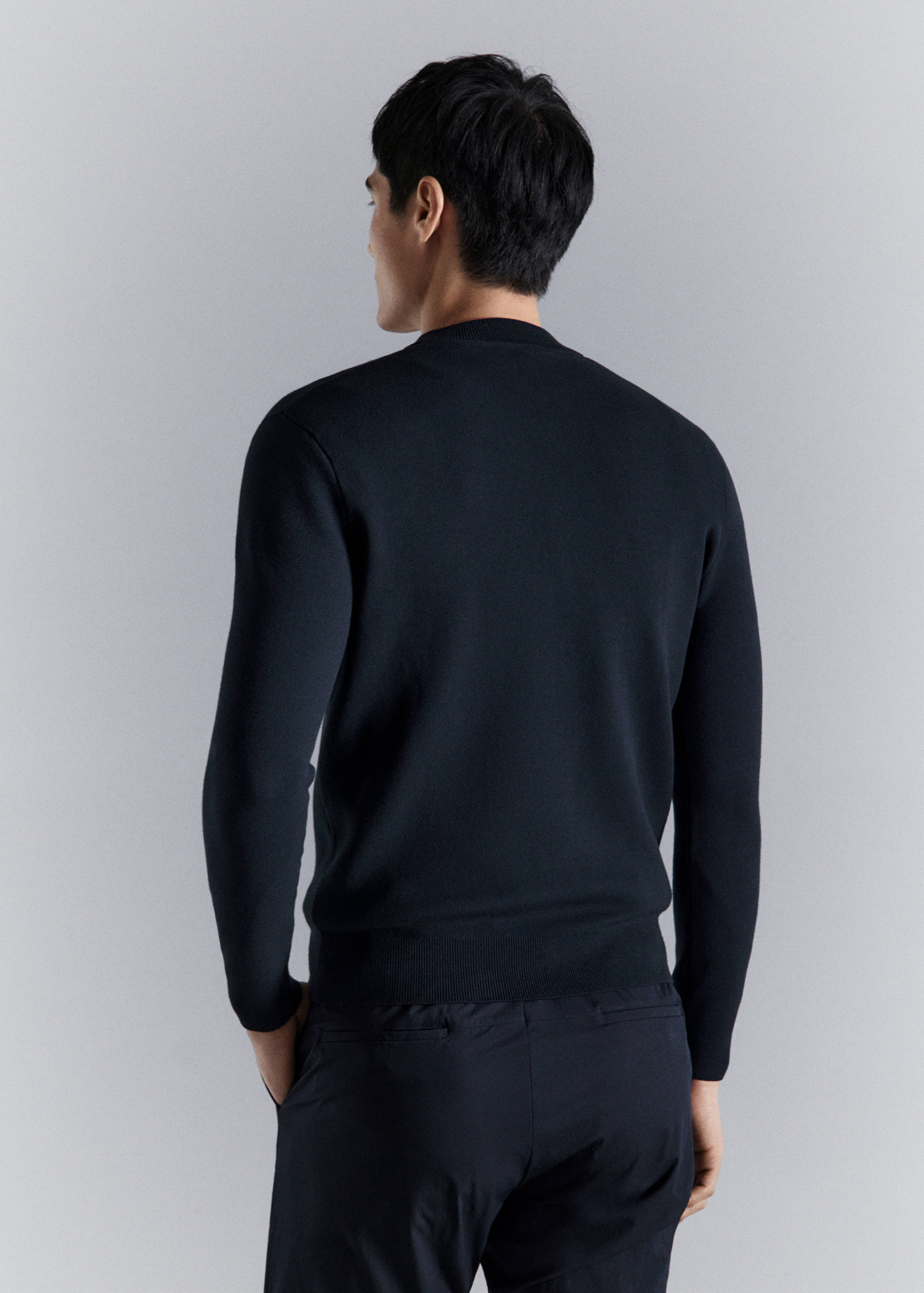 Cardigan confort en maille extensible - Verso de l’article