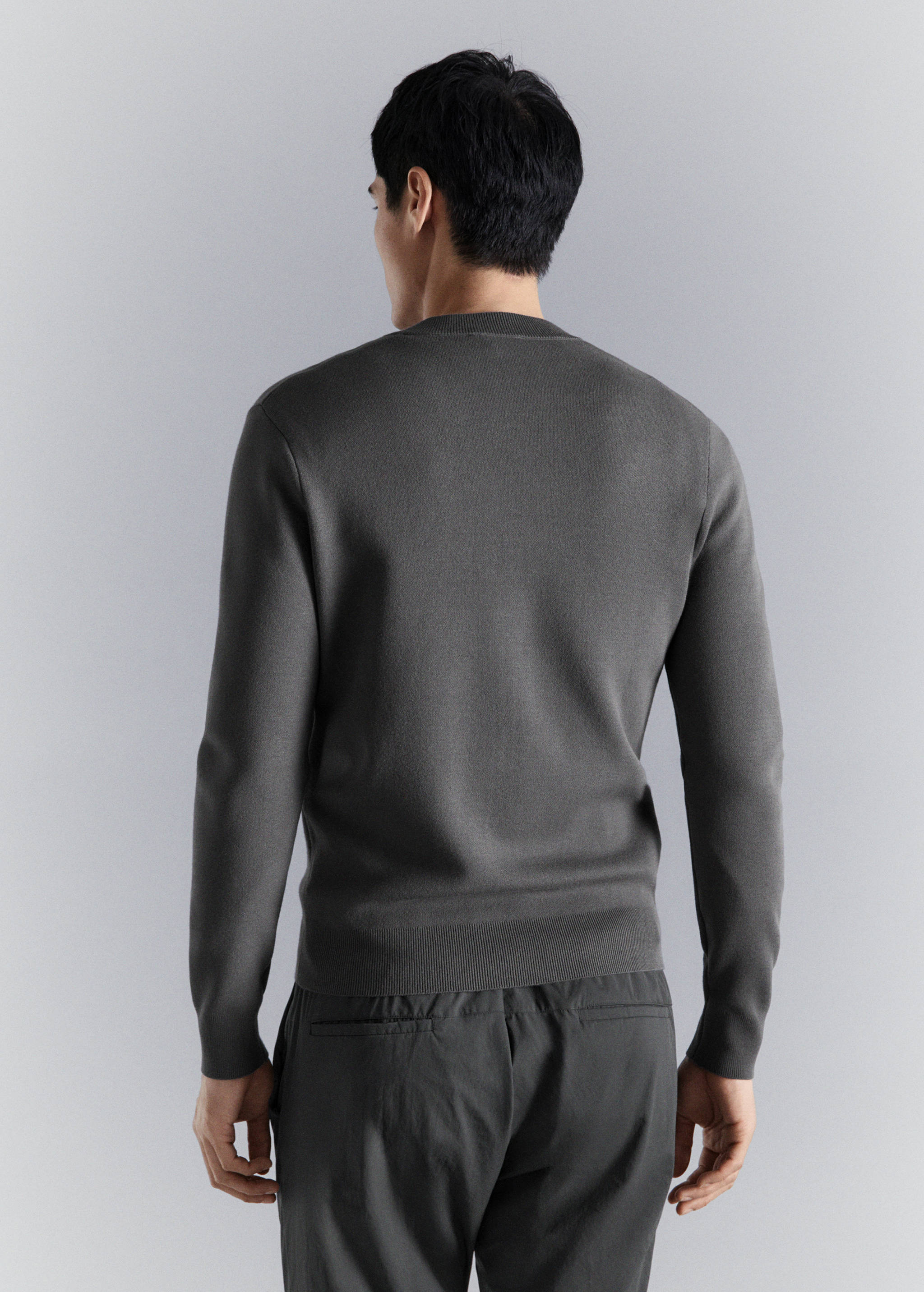 Cardigan confort en maille extensible - Verso de l’article