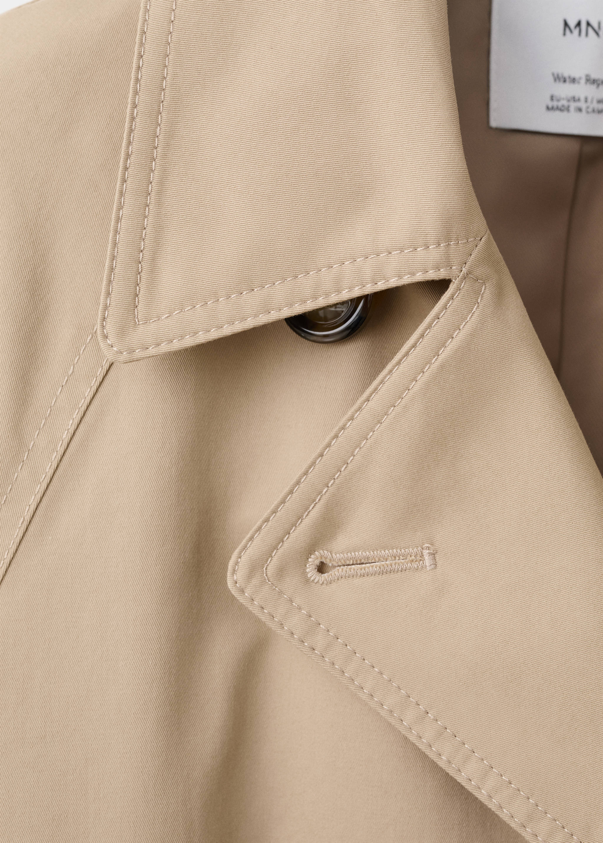 Long double-breasted trench coat - Details of the article 0