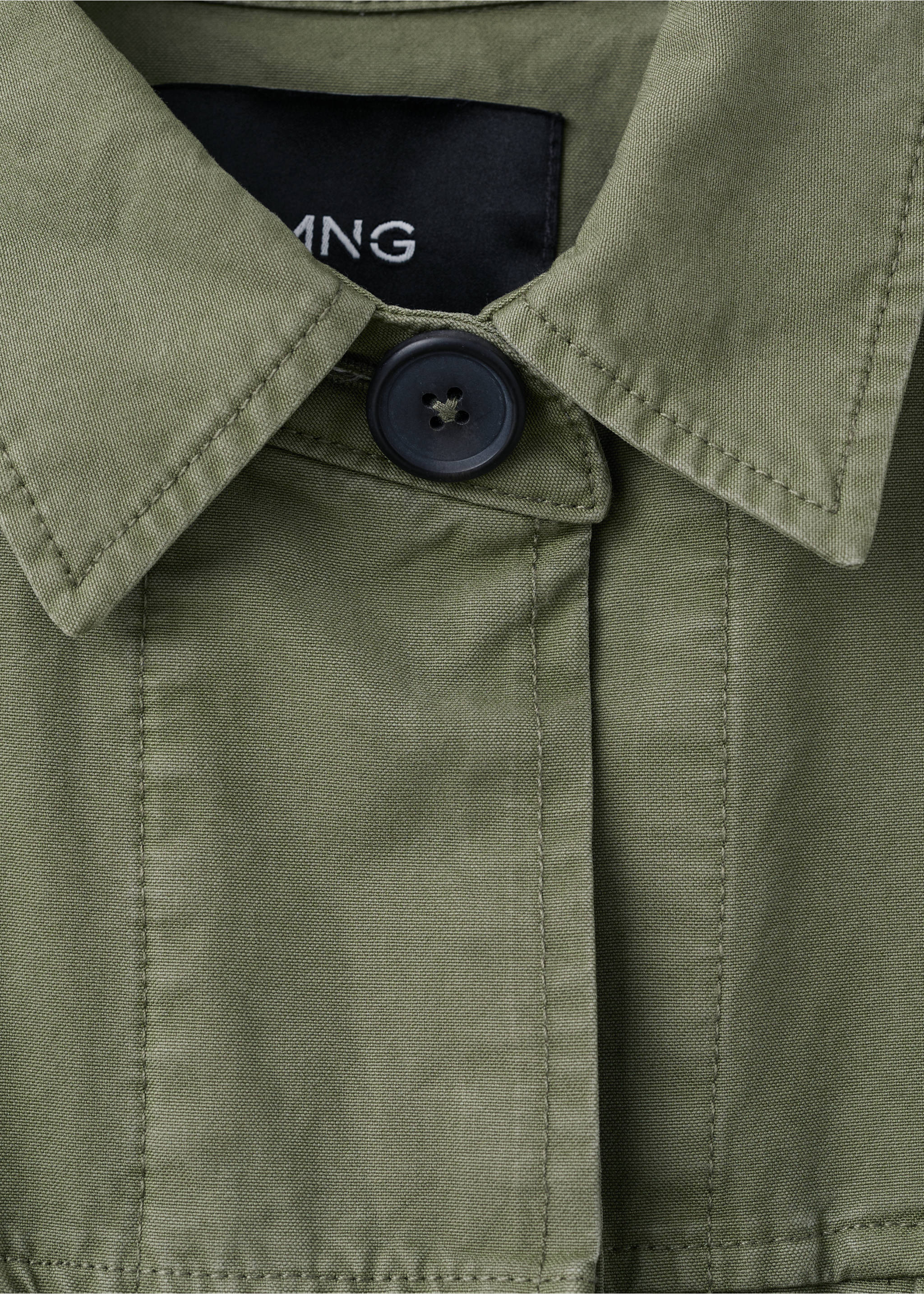 Oversized-Jeansparka - Detail des Artikels 8, Khaki. Ref: 27045973-00.