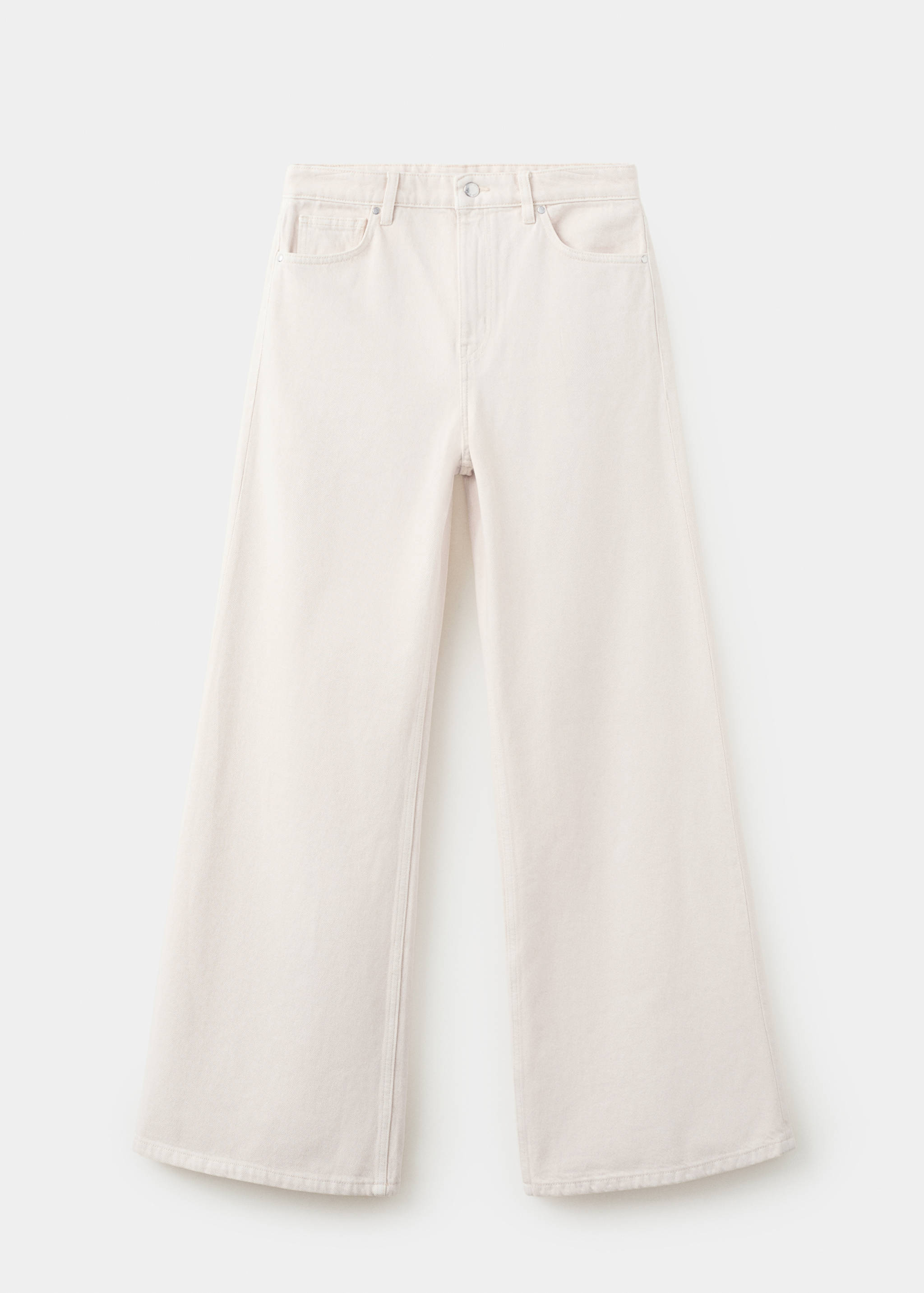Wide leg mid-rise jeans - Article without model