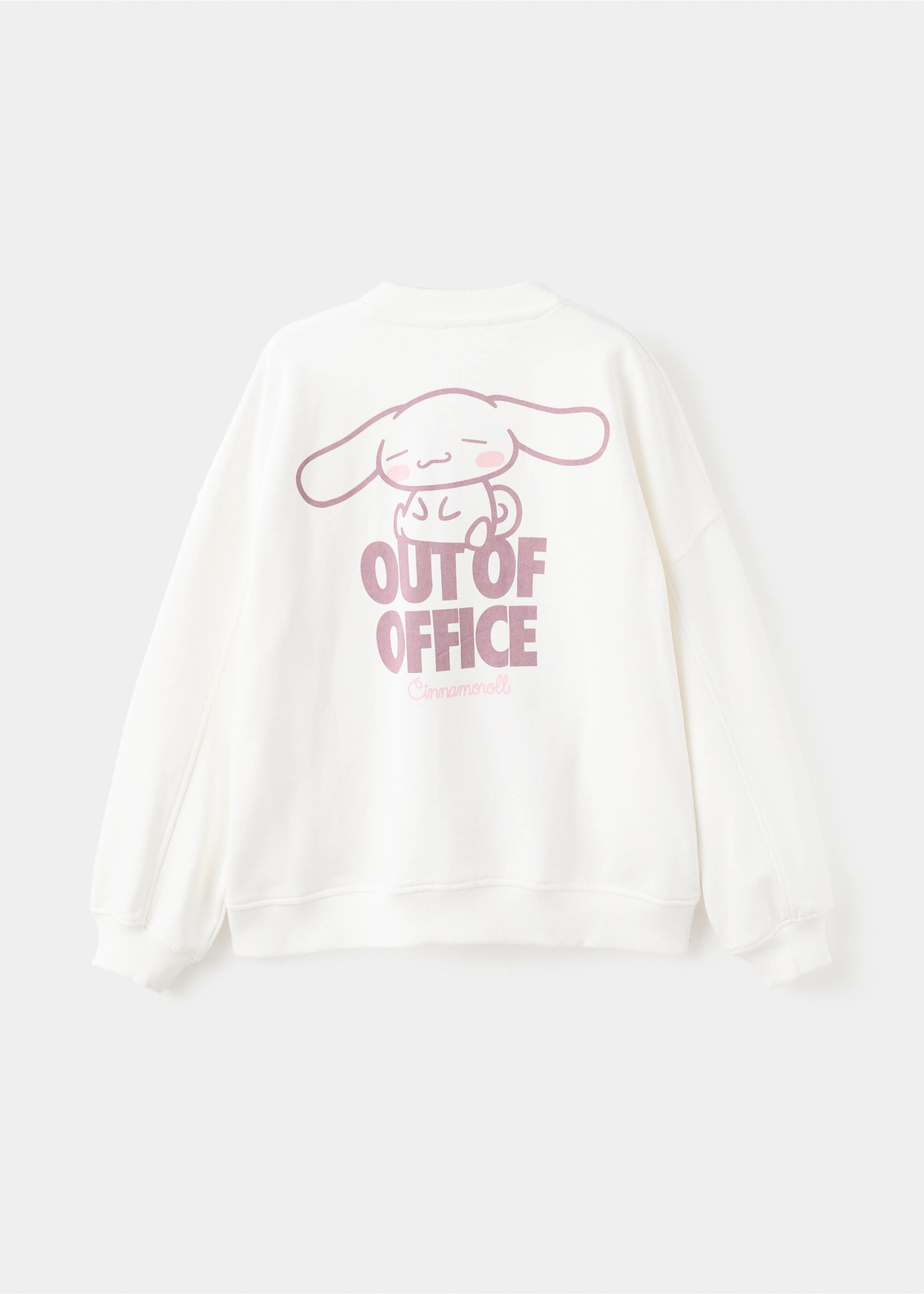 Sweat-shirt Hello Kitty - Verso de l’article, Blanc cassé. Ref: 27051184-00.