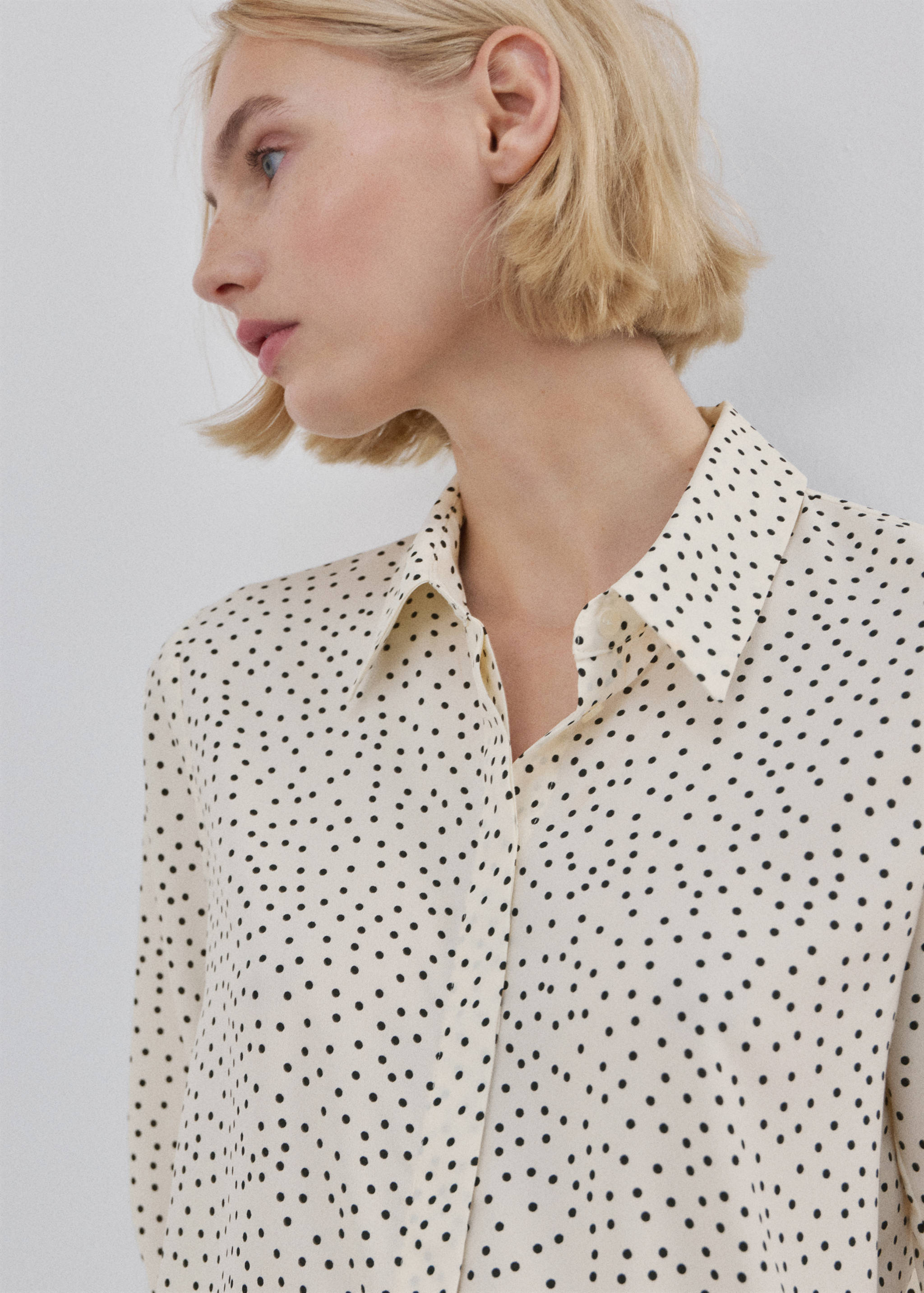 Printed straight shirt - Medium plane