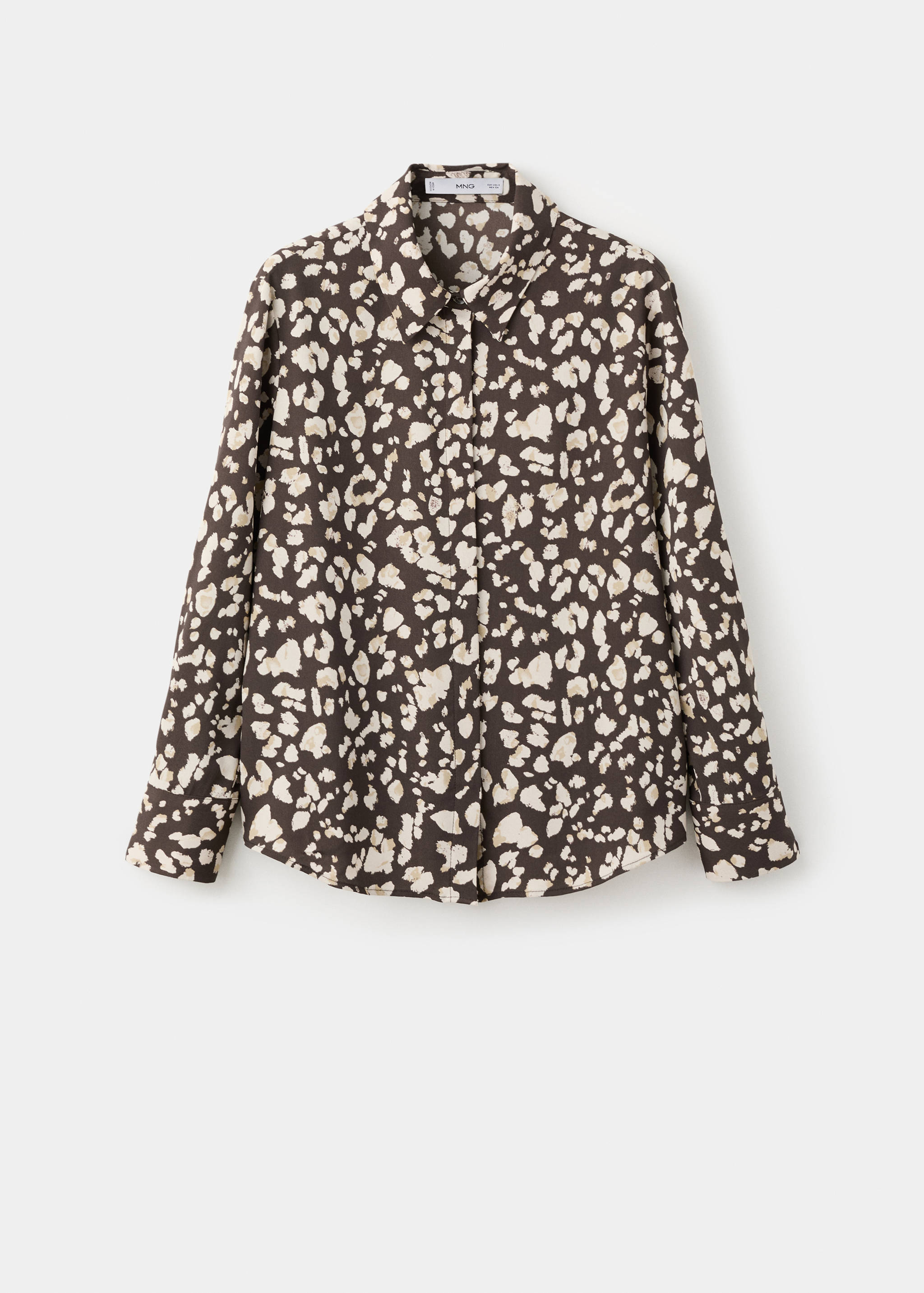 Printed straight shirt - Article without model