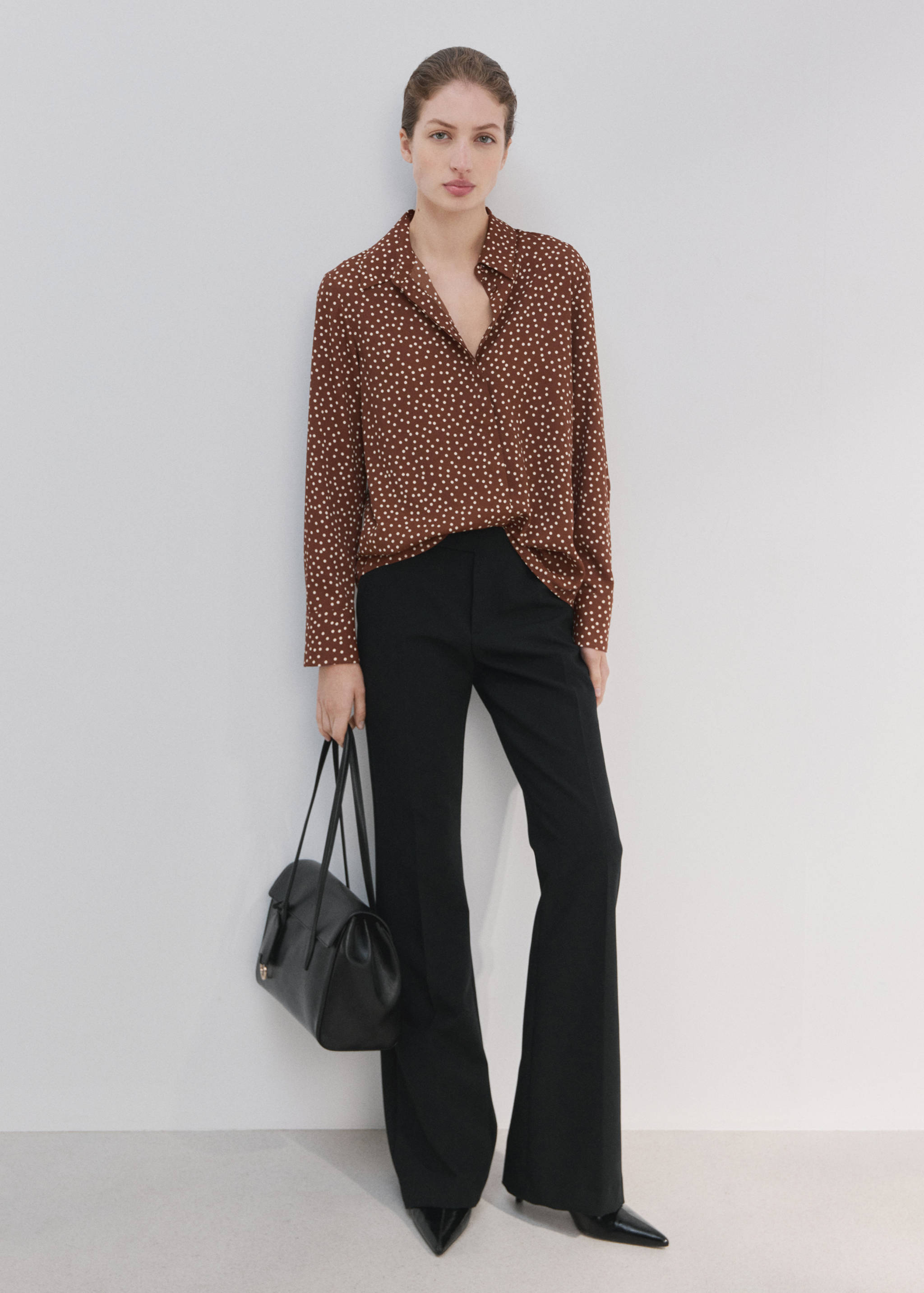 Printed straight shirt - General plane
