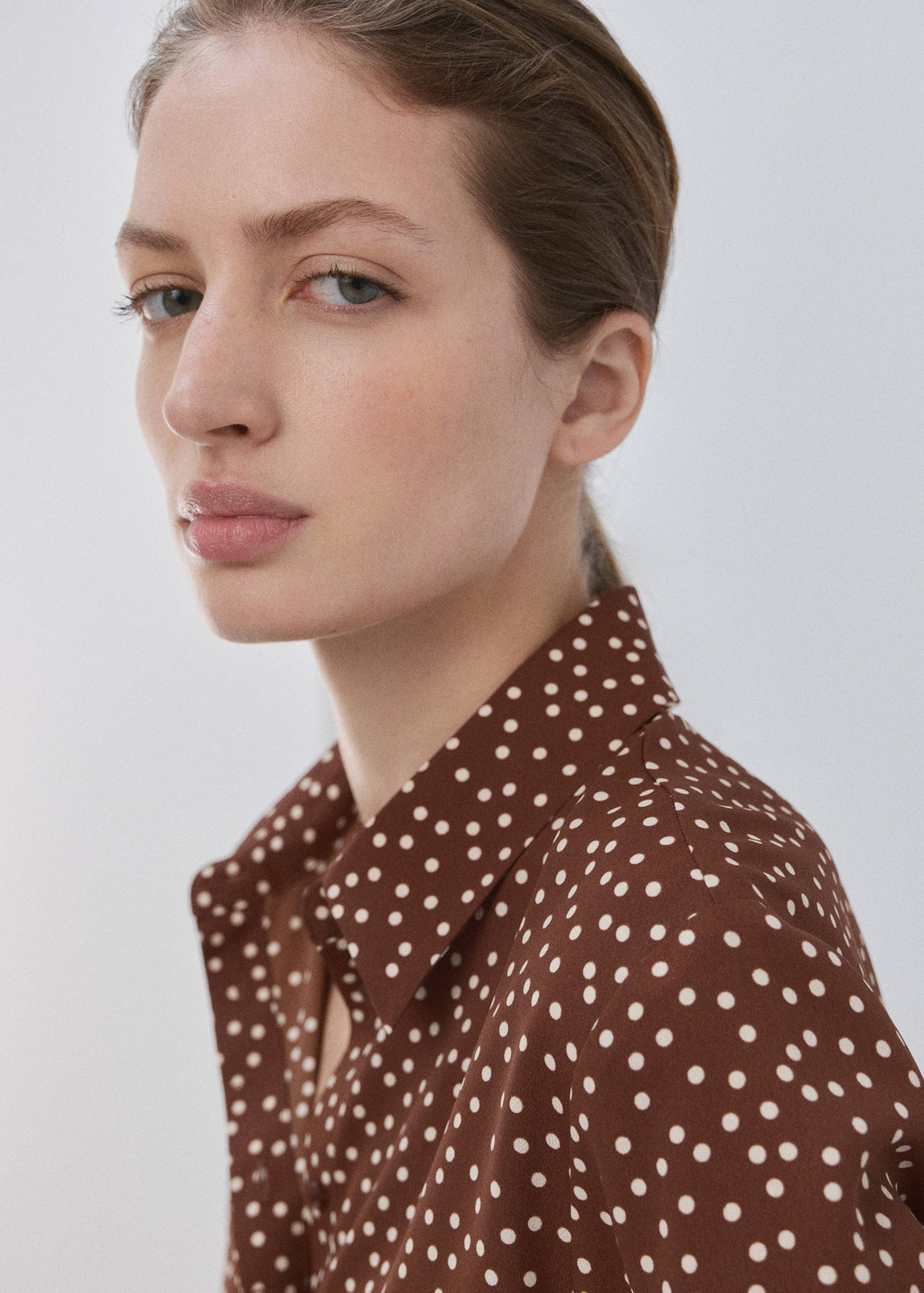 Printed straight shirt - Details of the article 1