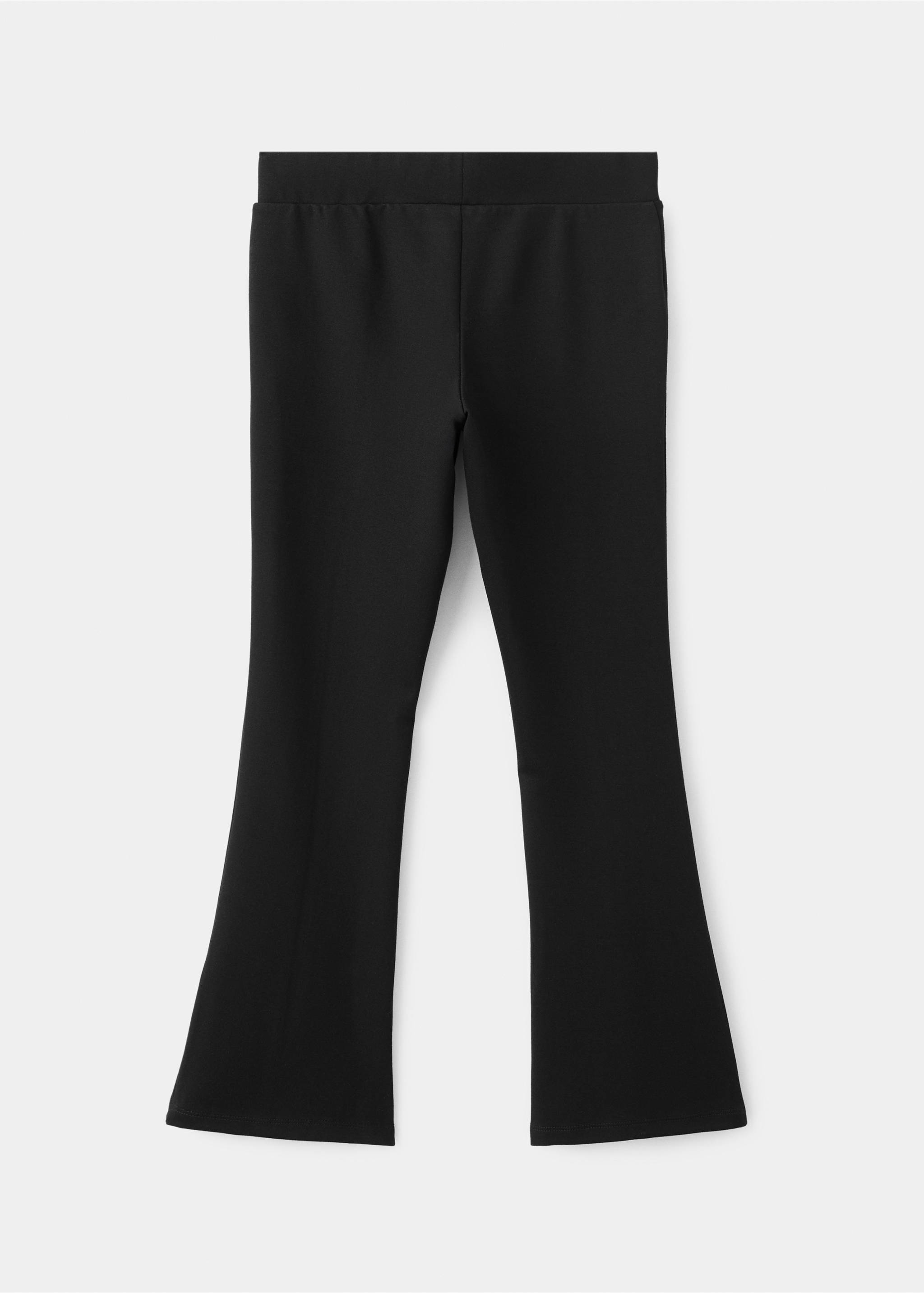 Flare-Leggings mit Nähten - Rückseite des Artikels, Schwarz. Ref: 27051270-00.