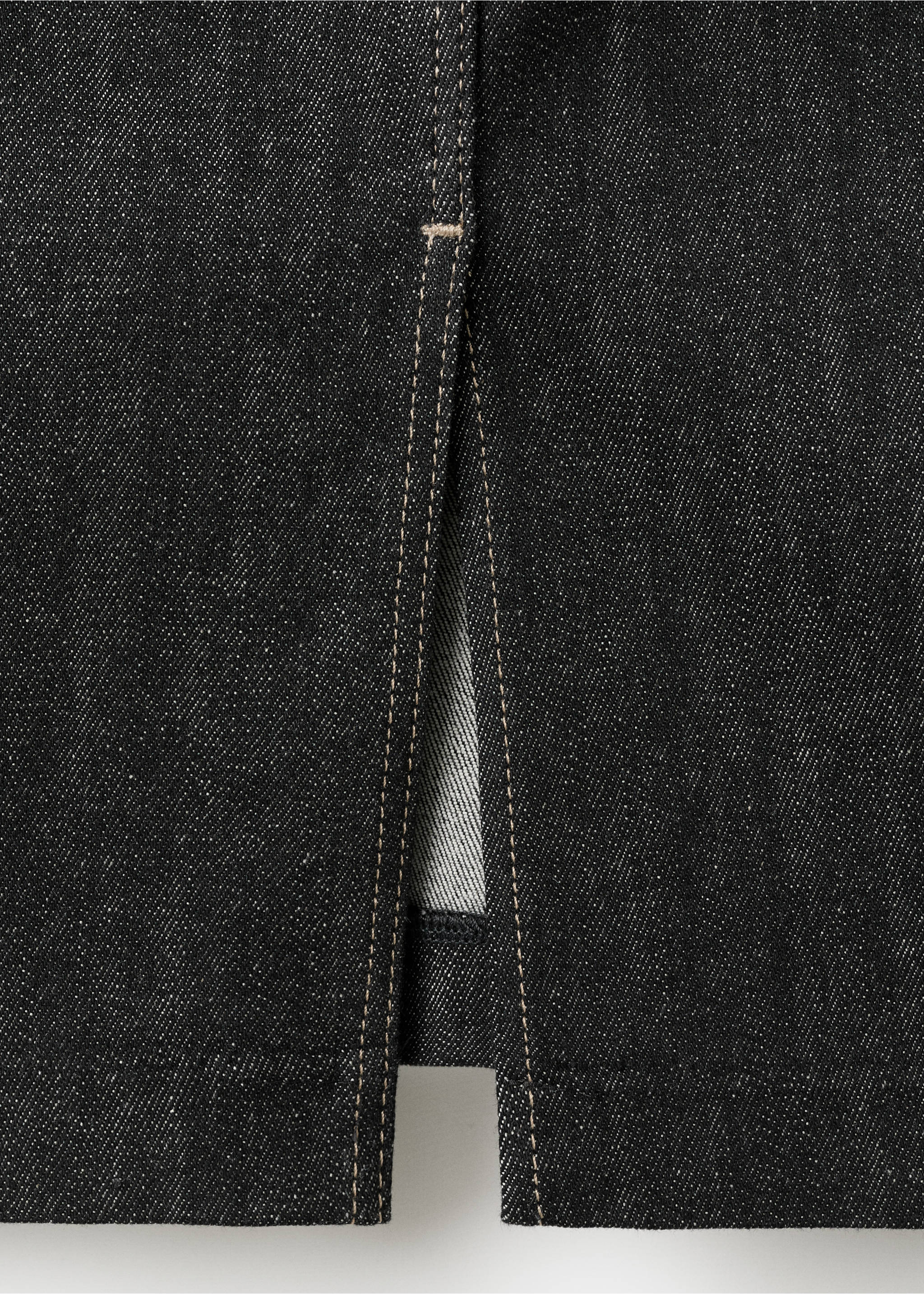 Falda midi vaquera - Detalle del artículo 0, Negro. Ref: 27053319-00.