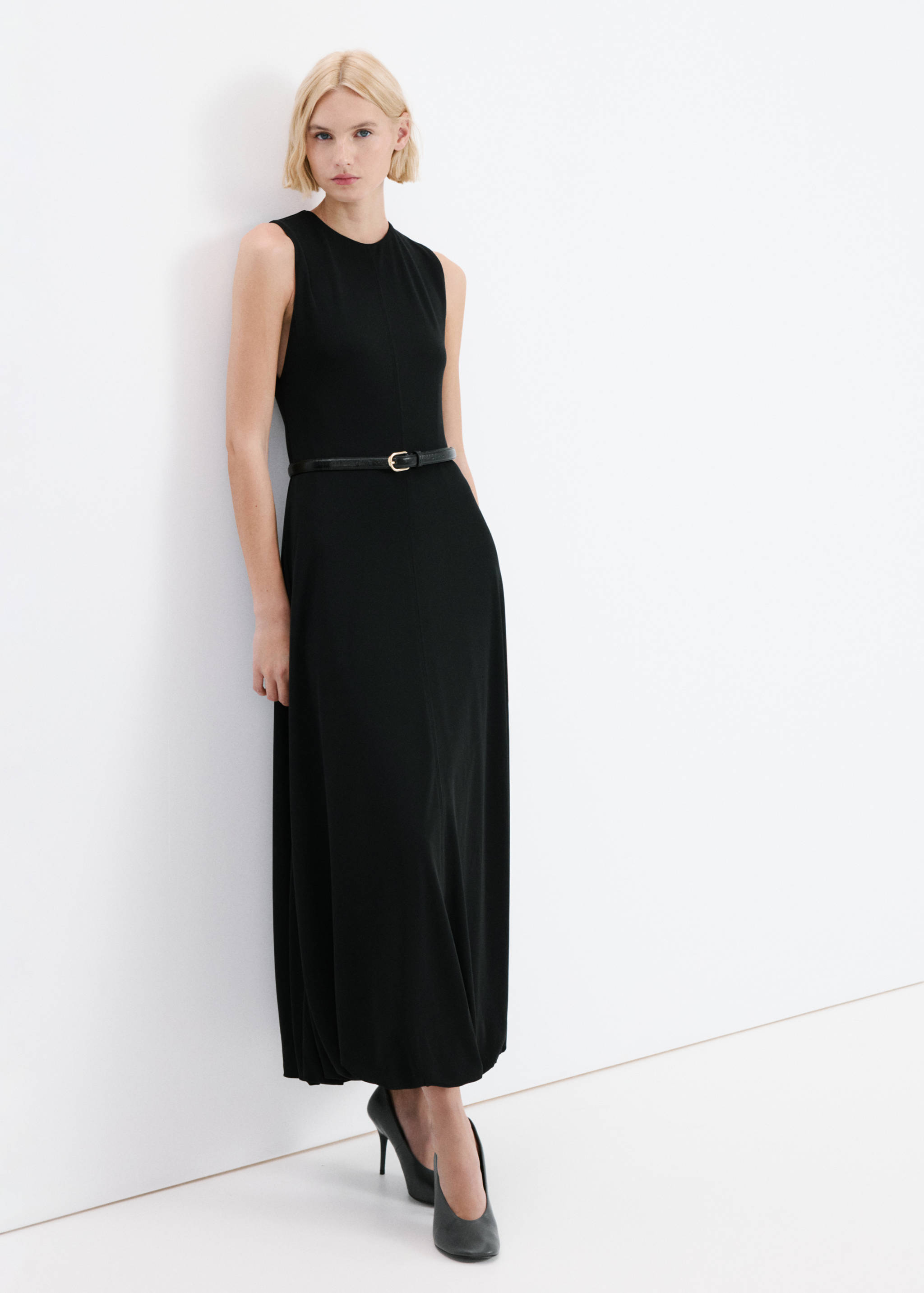 Flared cotton dress - General plane