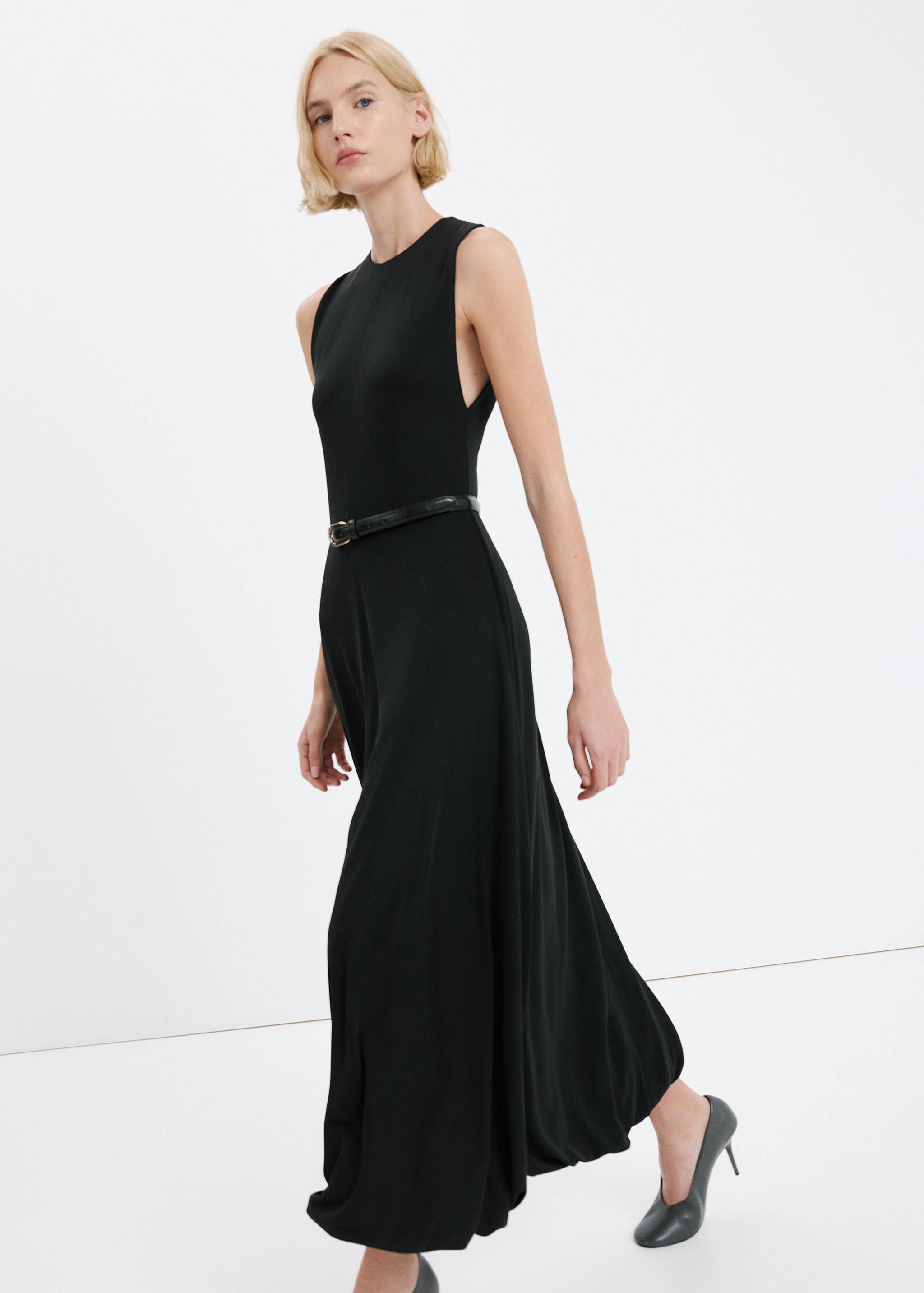 Flared cotton dress - Medium plane