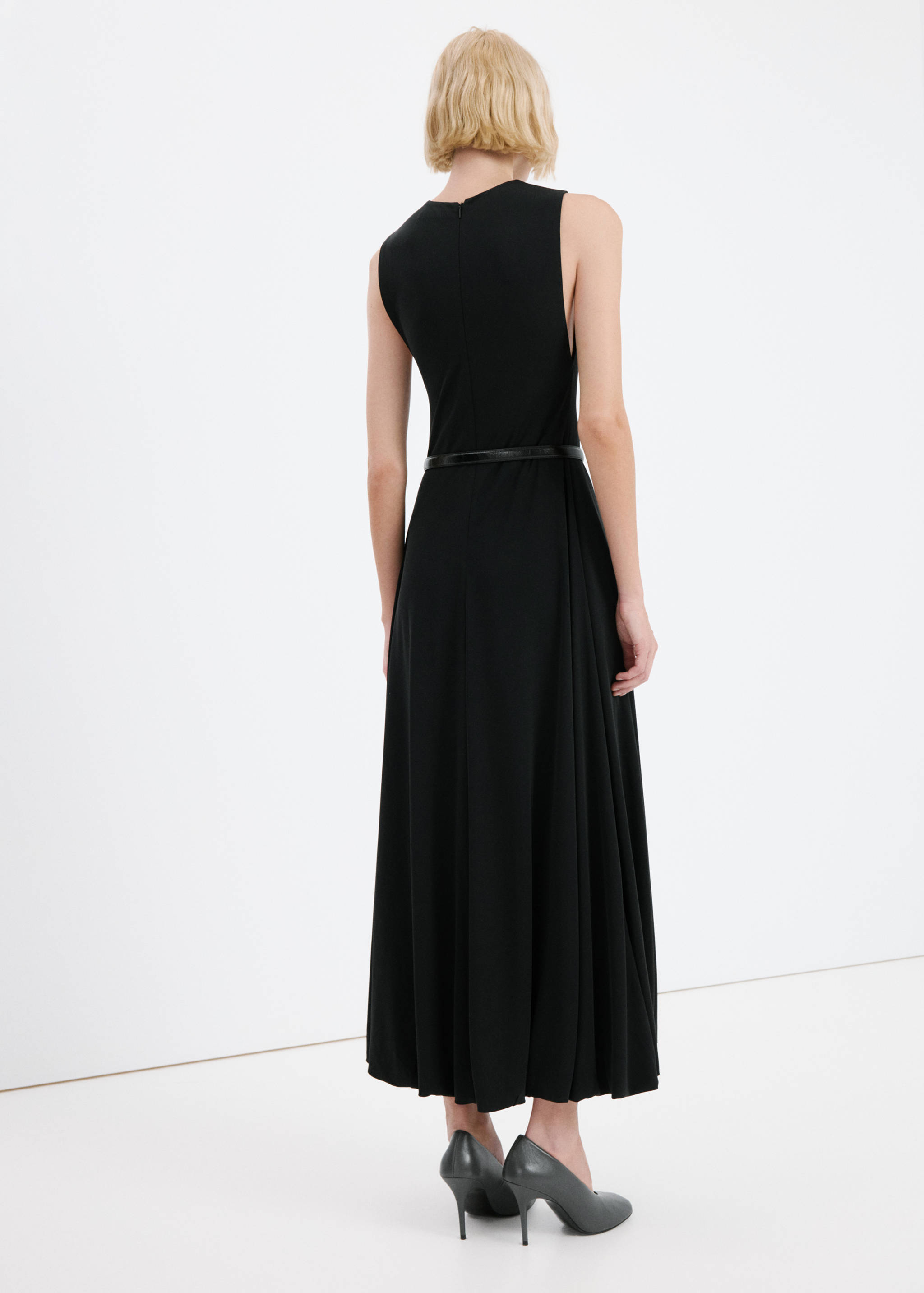 Flared cotton dress - Reverse of the article