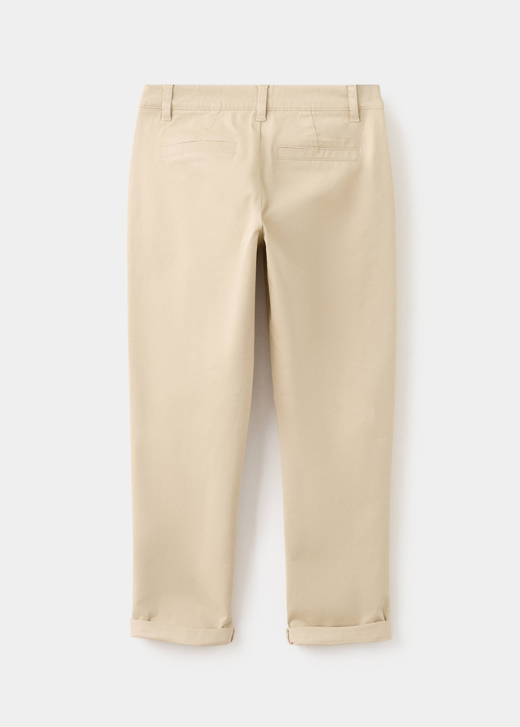 Chino-Hose mit Umschlag - Rückseite des Artikels