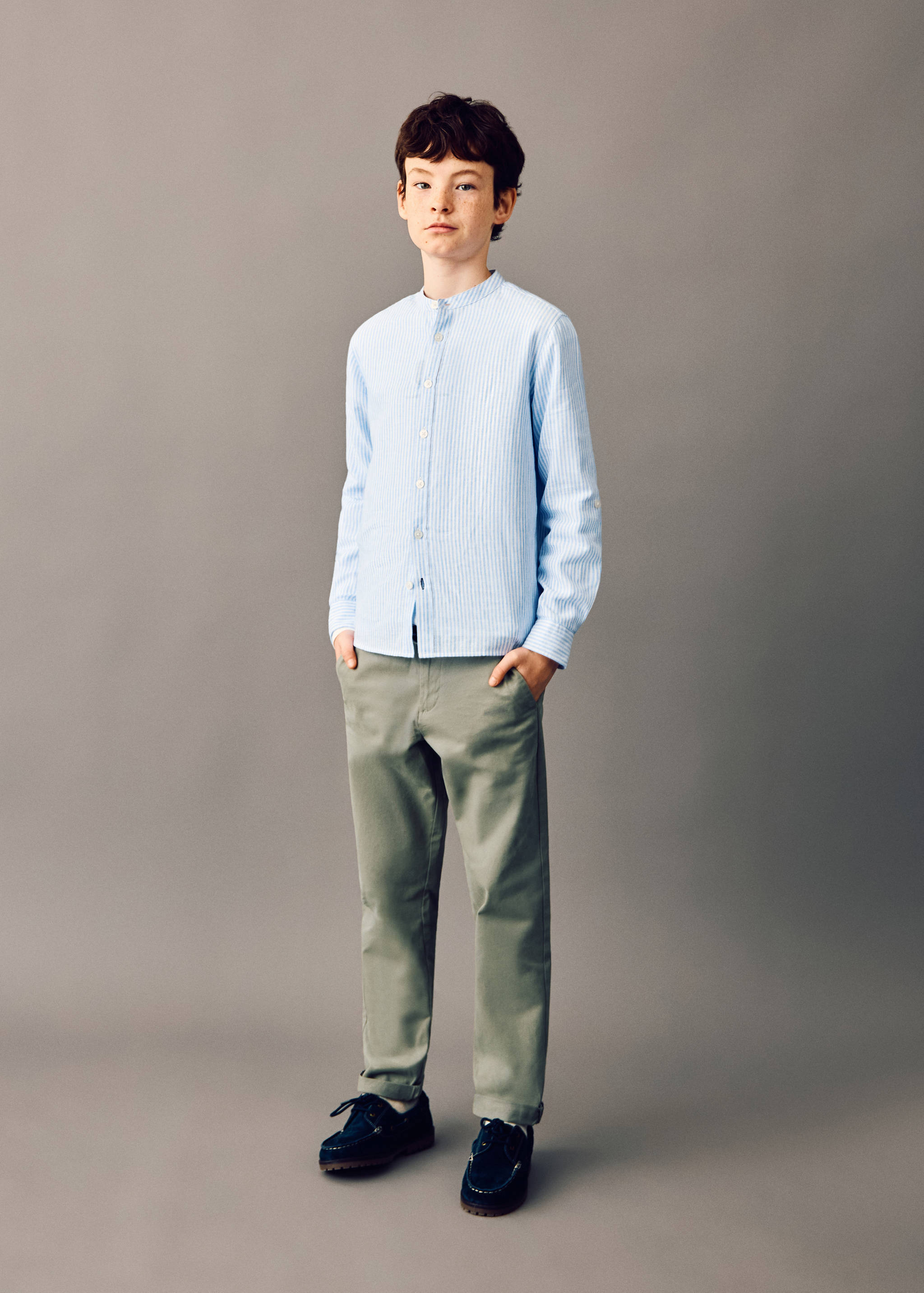 Chino-Hose mit Umschlag - Allgemeine Ansicht