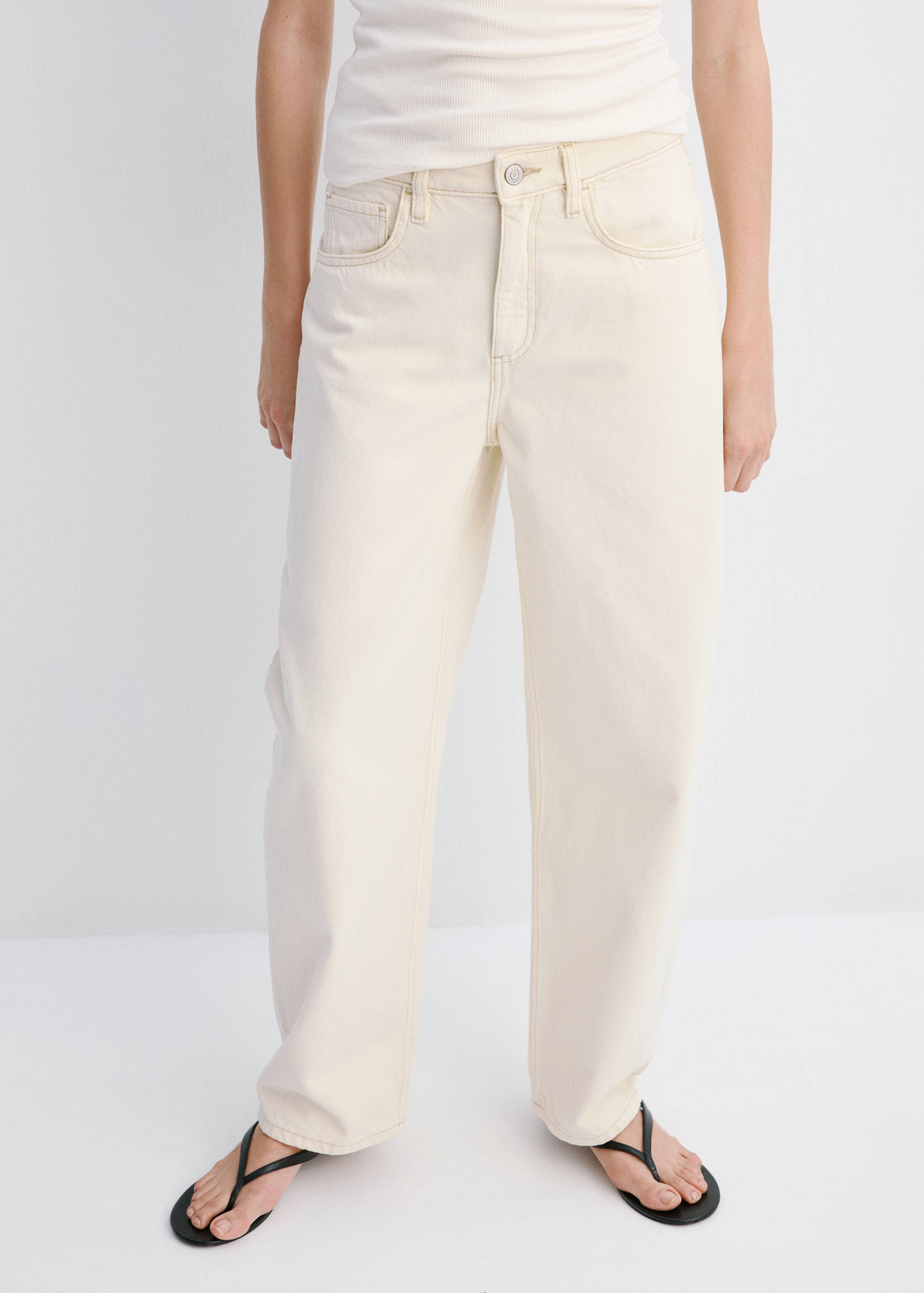 Barrel-Jeans mit hoher Taille - Detail des Artikels 1