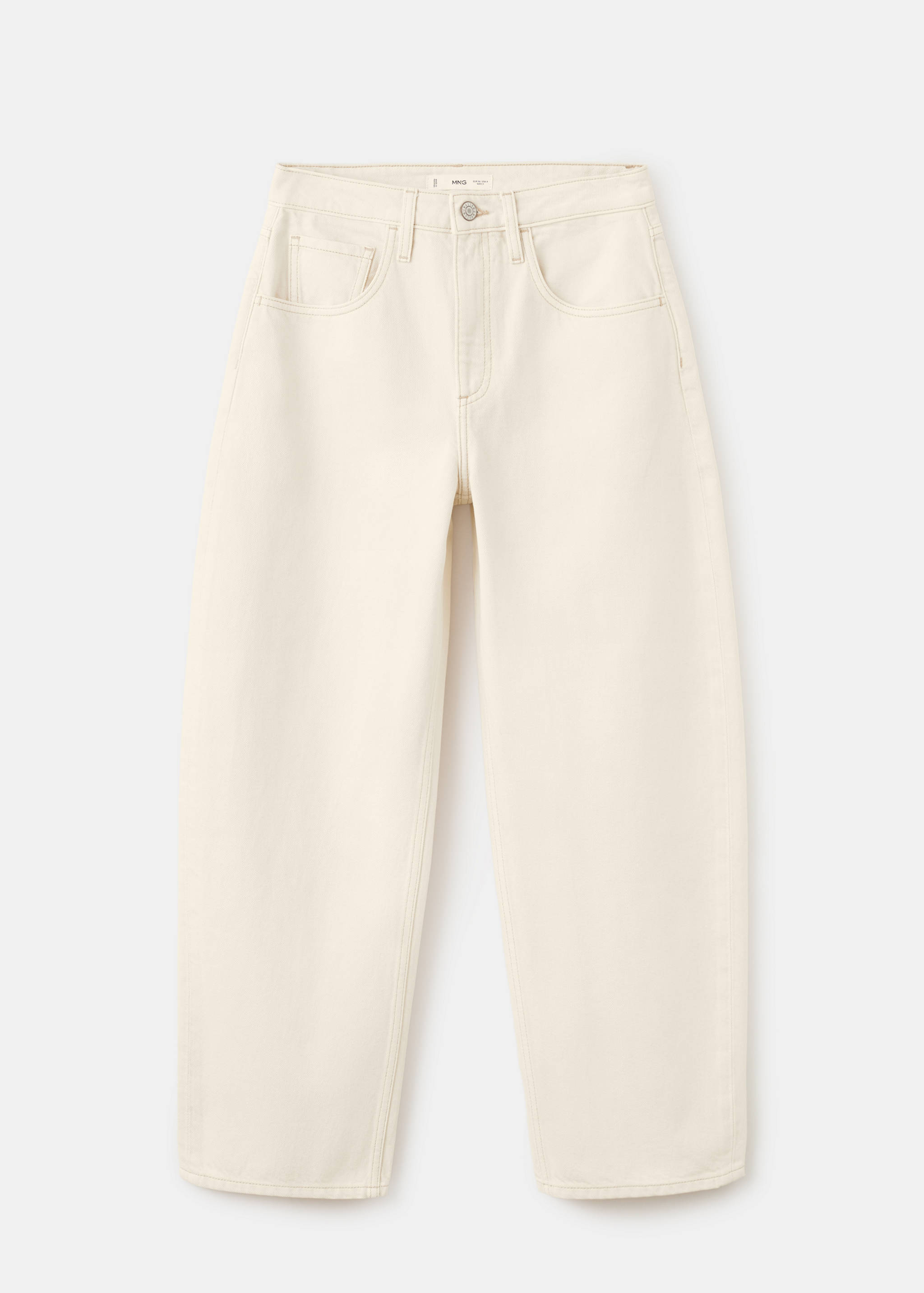 Barrel-Jeans mit hoher Taille - Artikel ohne Model