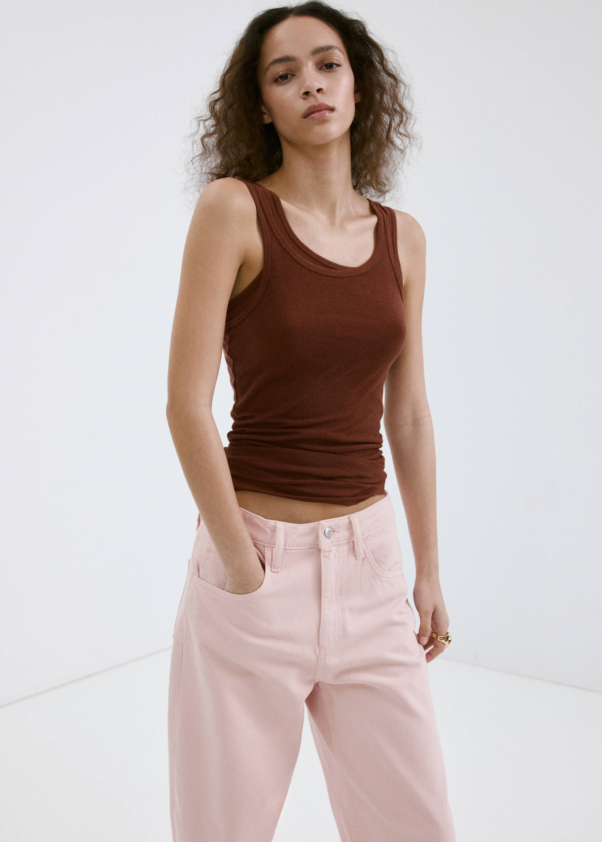 Barrel-Jeans mit hoher Taille - Detail des Artikels 1