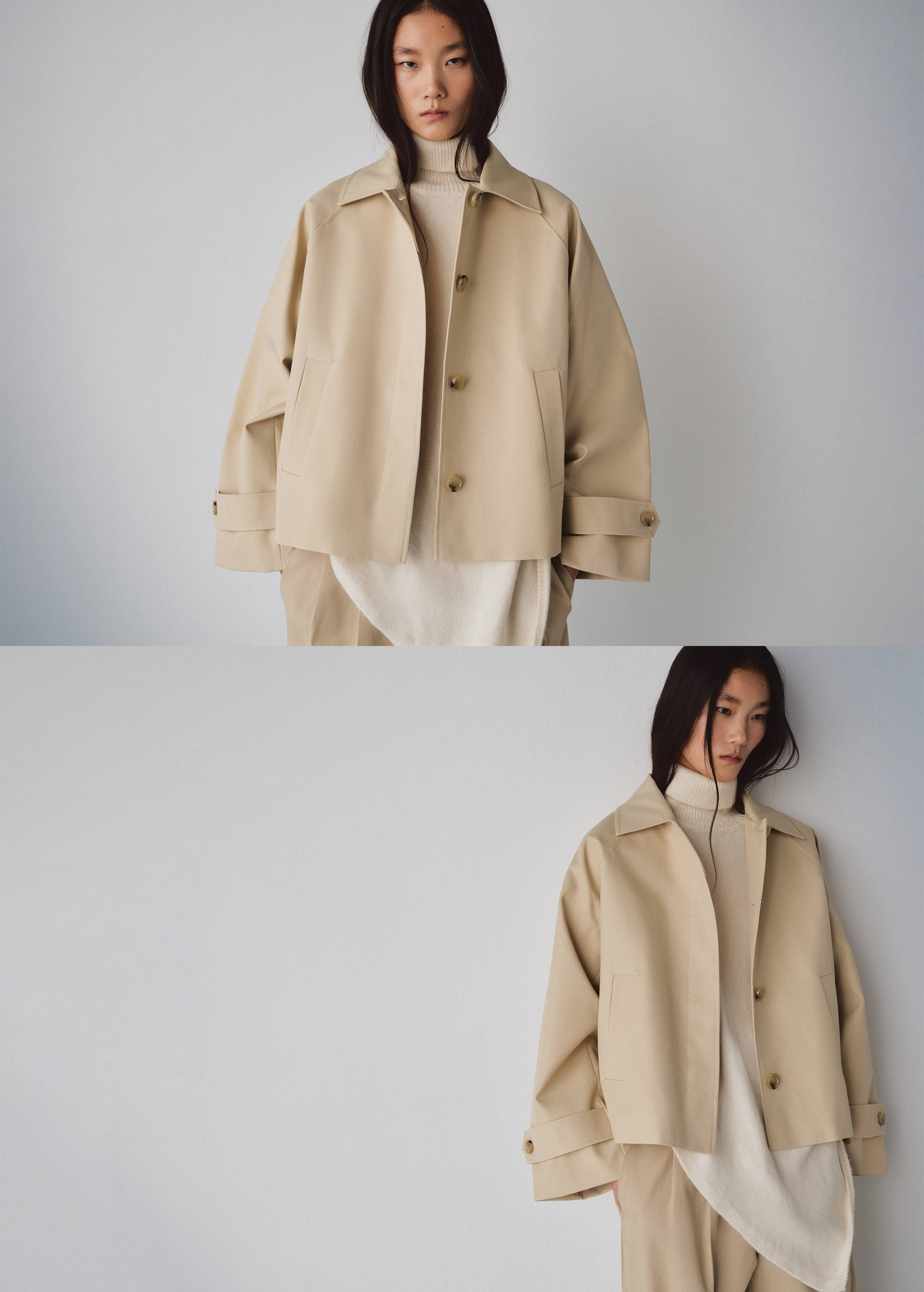 Oversized short trench - Details of the article 1