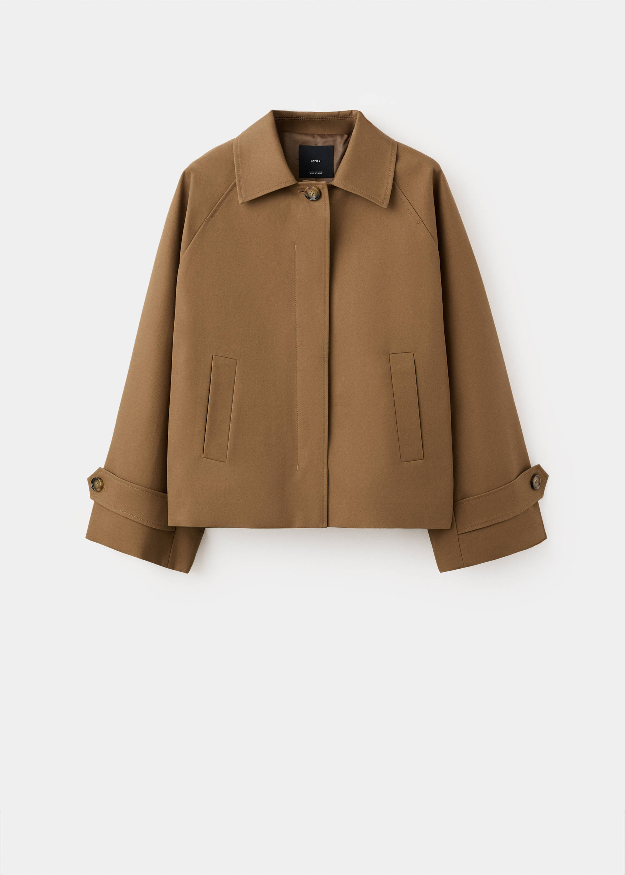 Oversized short trench - Article without model, Medium Brown. Ref: 27054774-00.