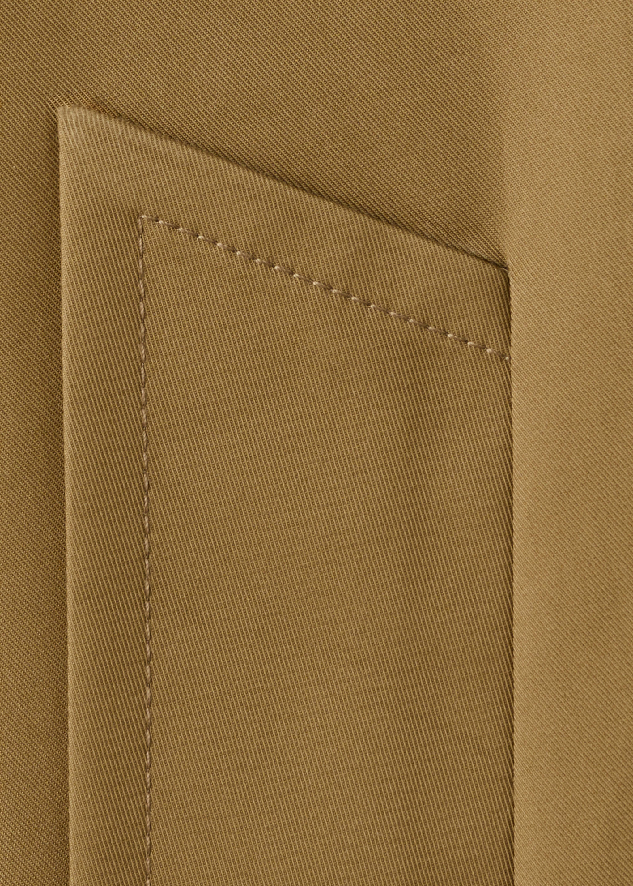Faux leather effect trench coat - Details of the article 0