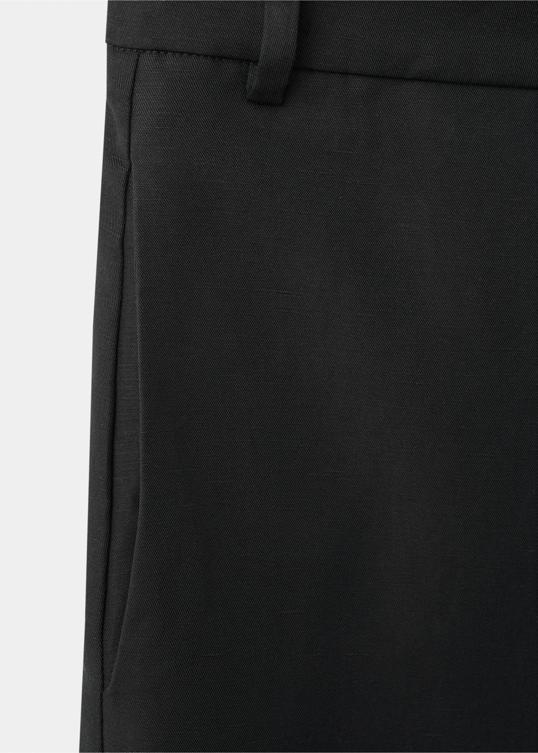 Pantalón algodón barrel - Detalle del artículo 8, Negro. Ref: 27056346-00.