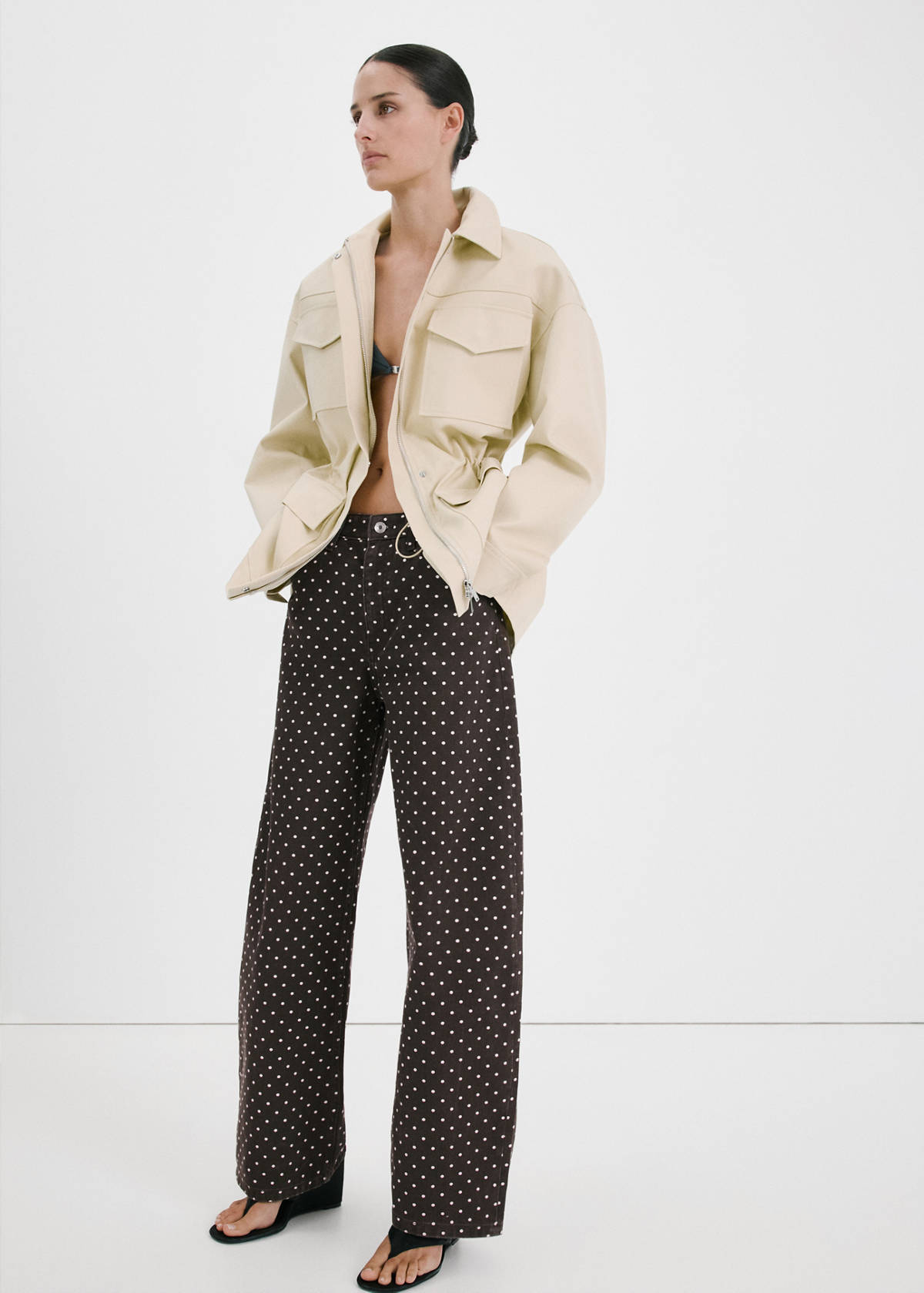 Polka dot balloon jeans