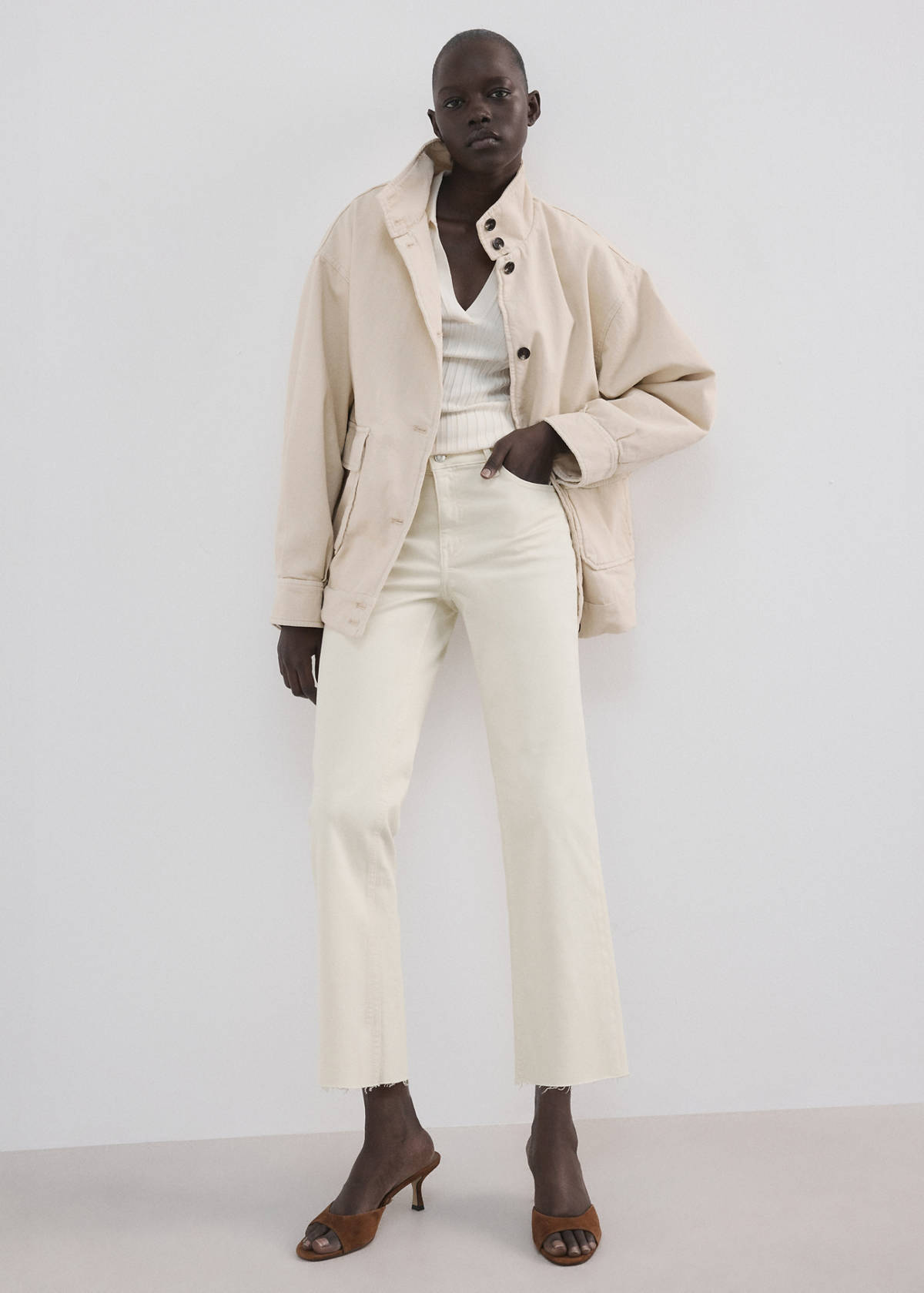 Sienna flared cropped jeans