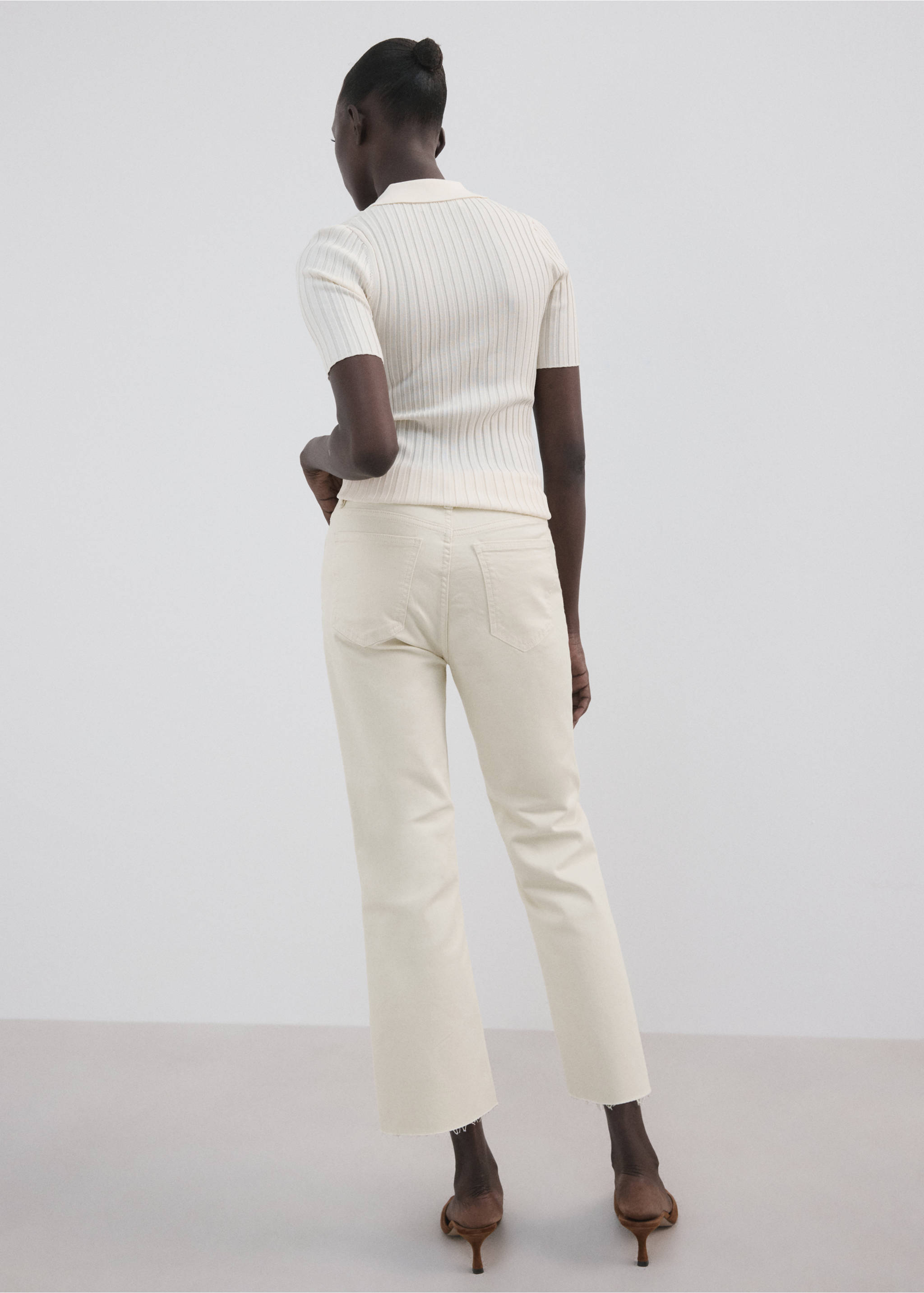 Texans Sienna flare crop - Revers de l'article, Cru. Ref: 27057160-00.