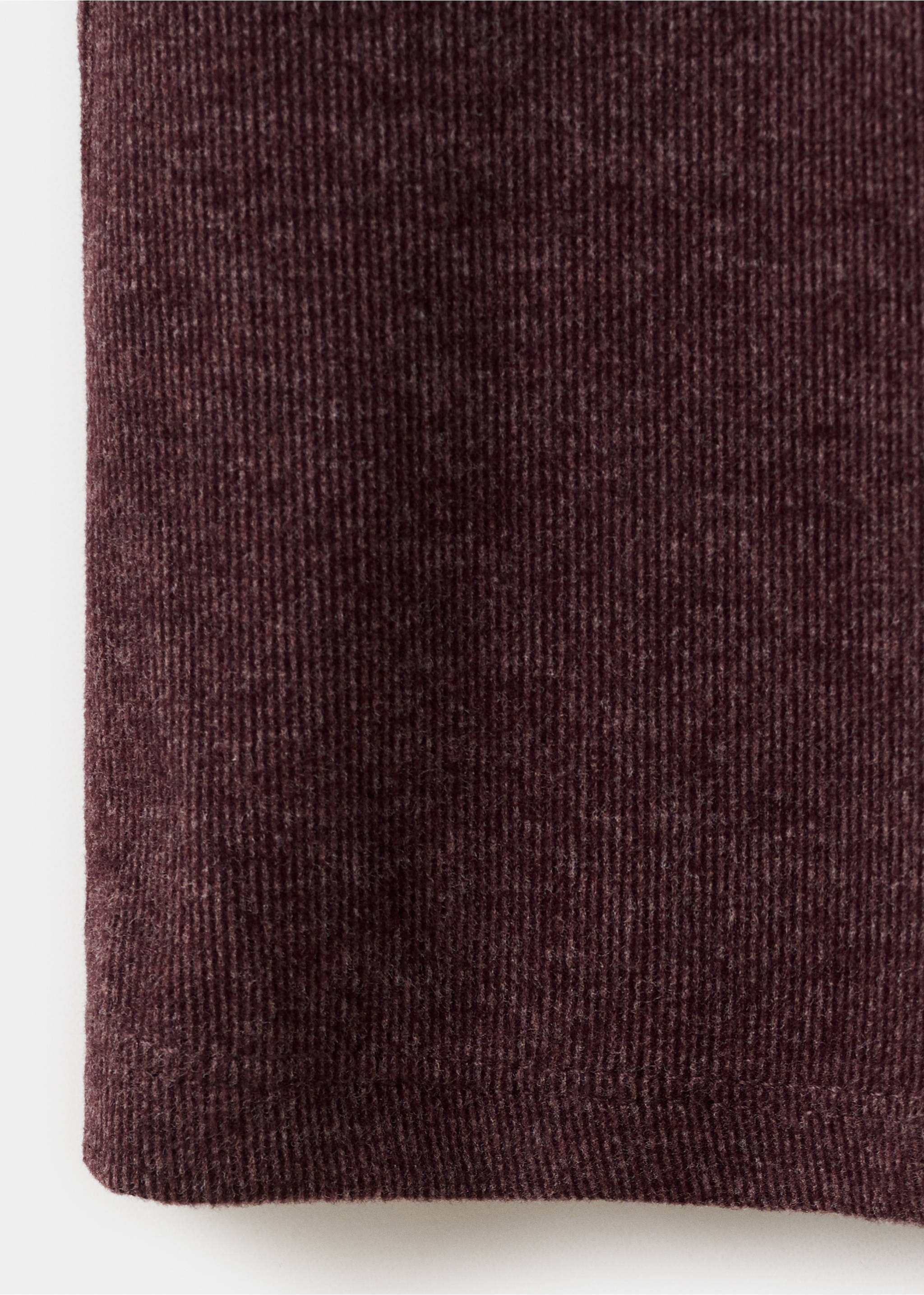 Knitted trousers with elastic waistband - Details of the article 0, Burgundy. Ref: 27061252-00.