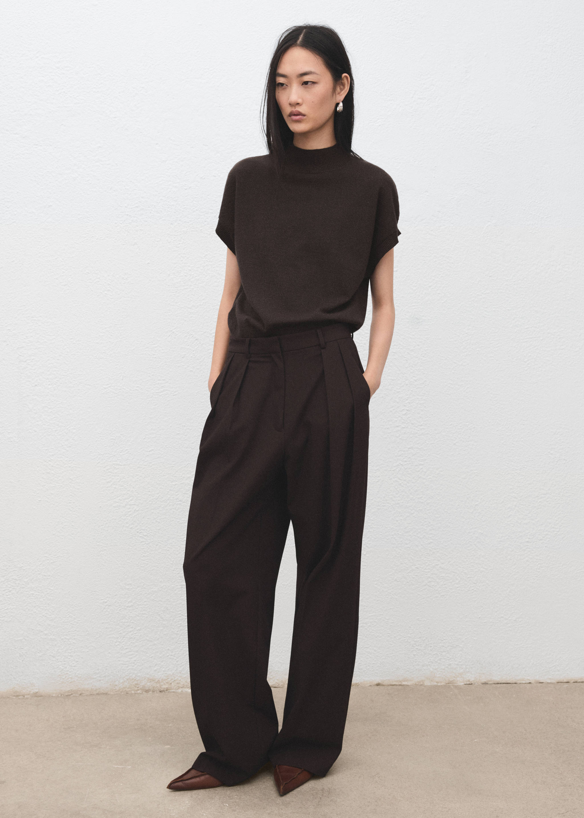 Short-sleeved lurex sweater - General plane