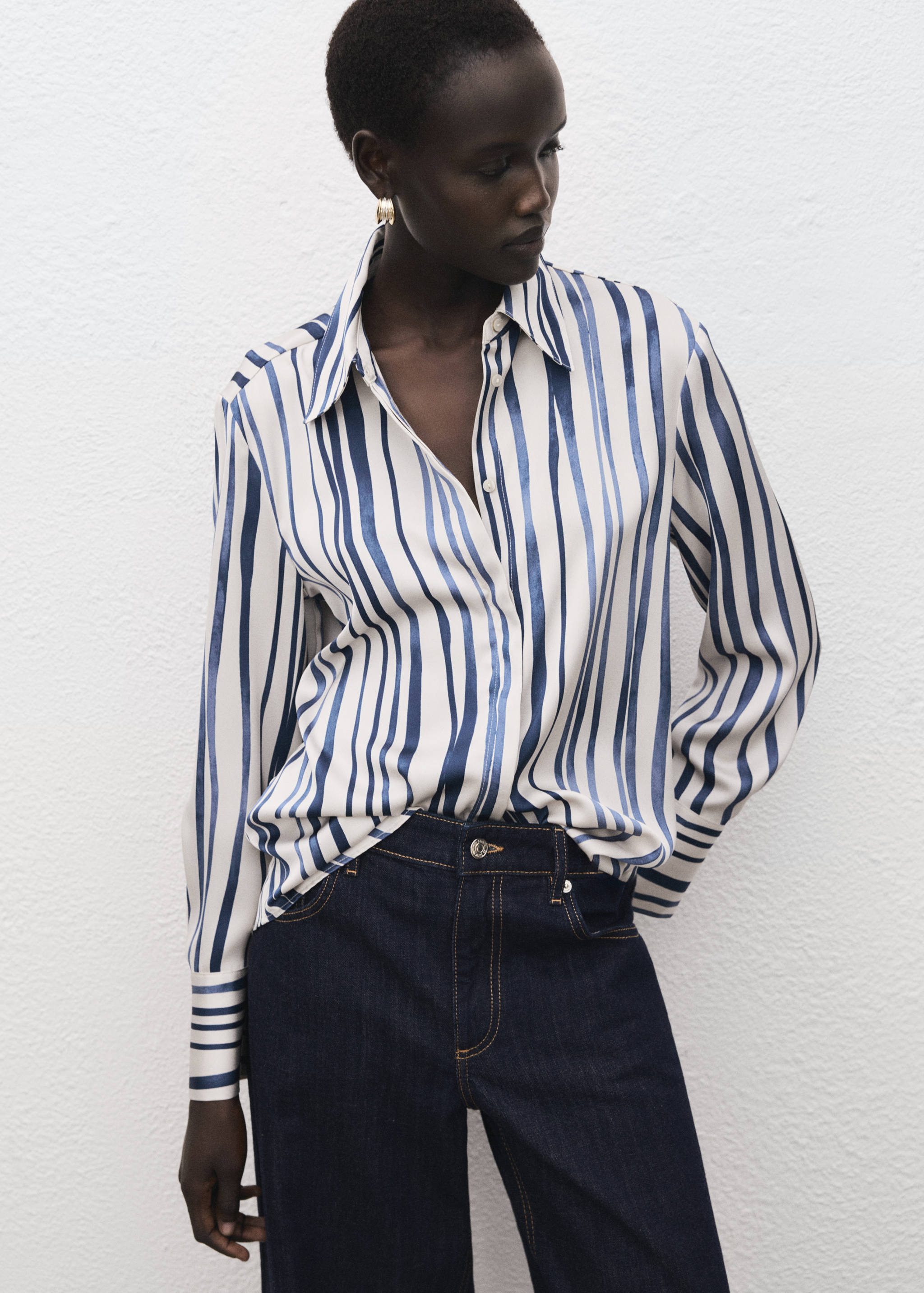 Chemise fluide imprimée - Plan moyen