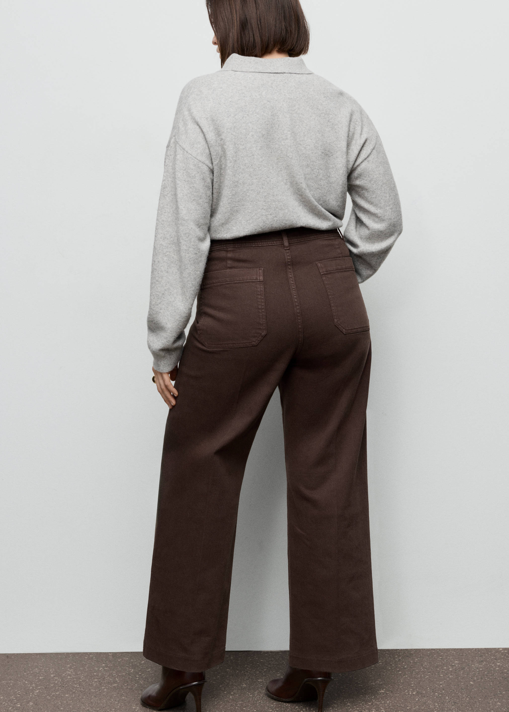 Wide leg jeans with pockets - Details of the article 4