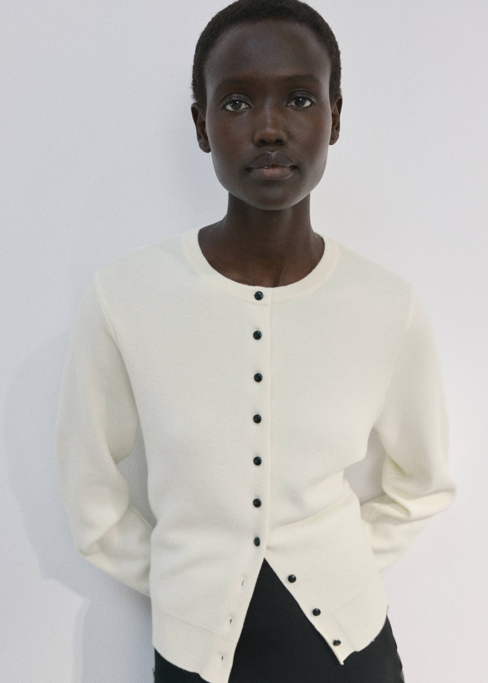 Knitted button cardigan | MANGO OUTLET Romania