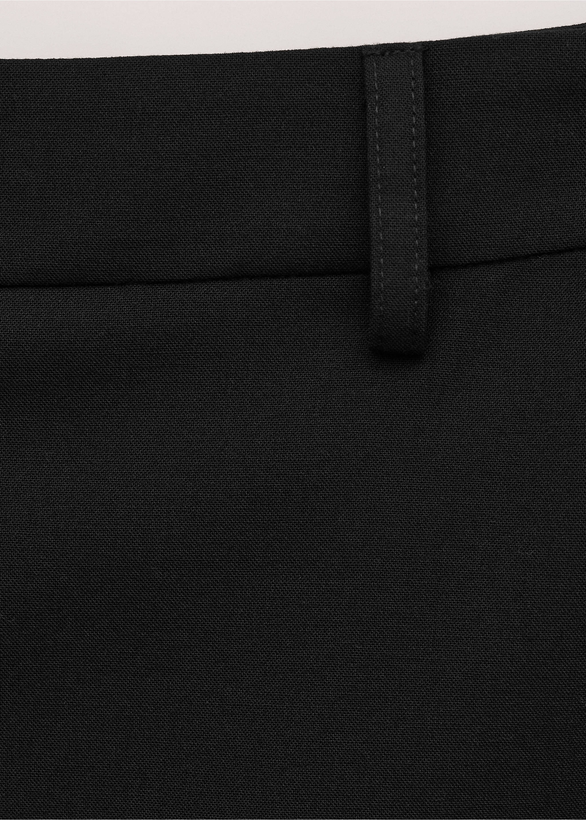 Falda midi mezcla lana - Detalle del artículo 8, Negro. Ref: 27064445-00.