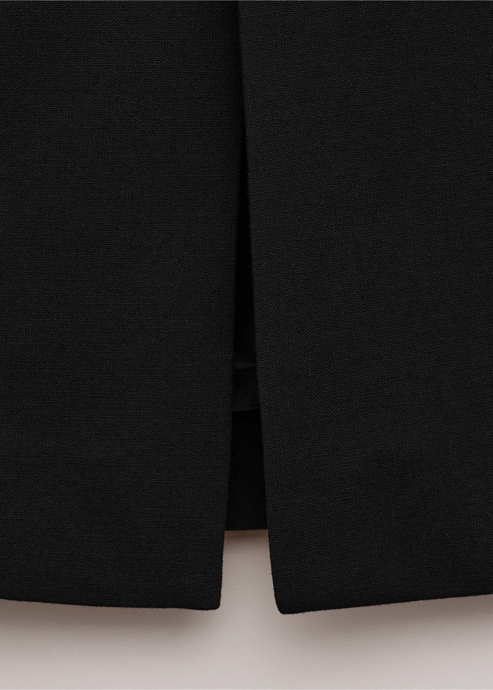 Falda midi mezcla lana - Detalle del artículo 0, Negro. Ref: 27064445-00.