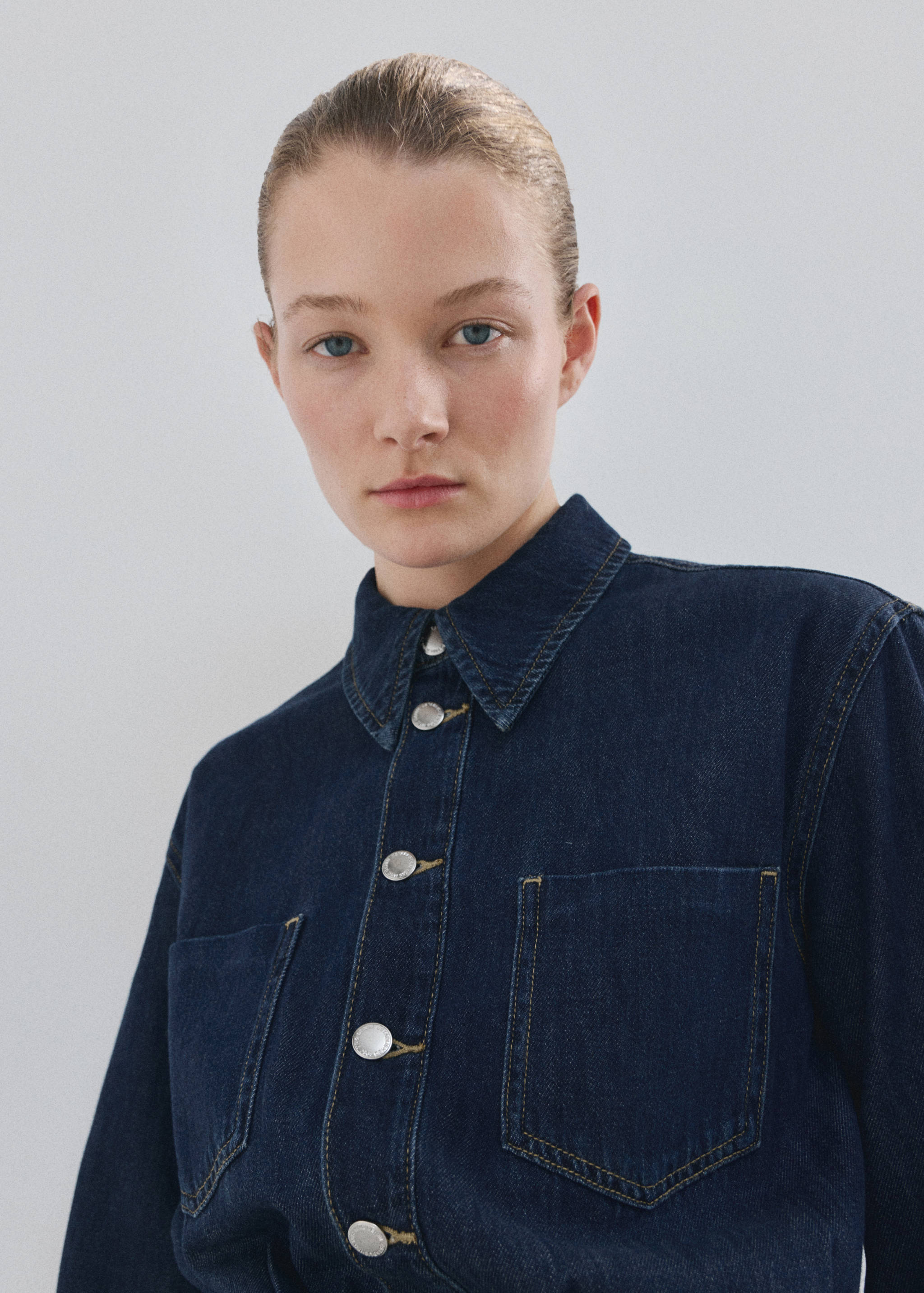 Buttons denim jumpsuit - Details of the article 2