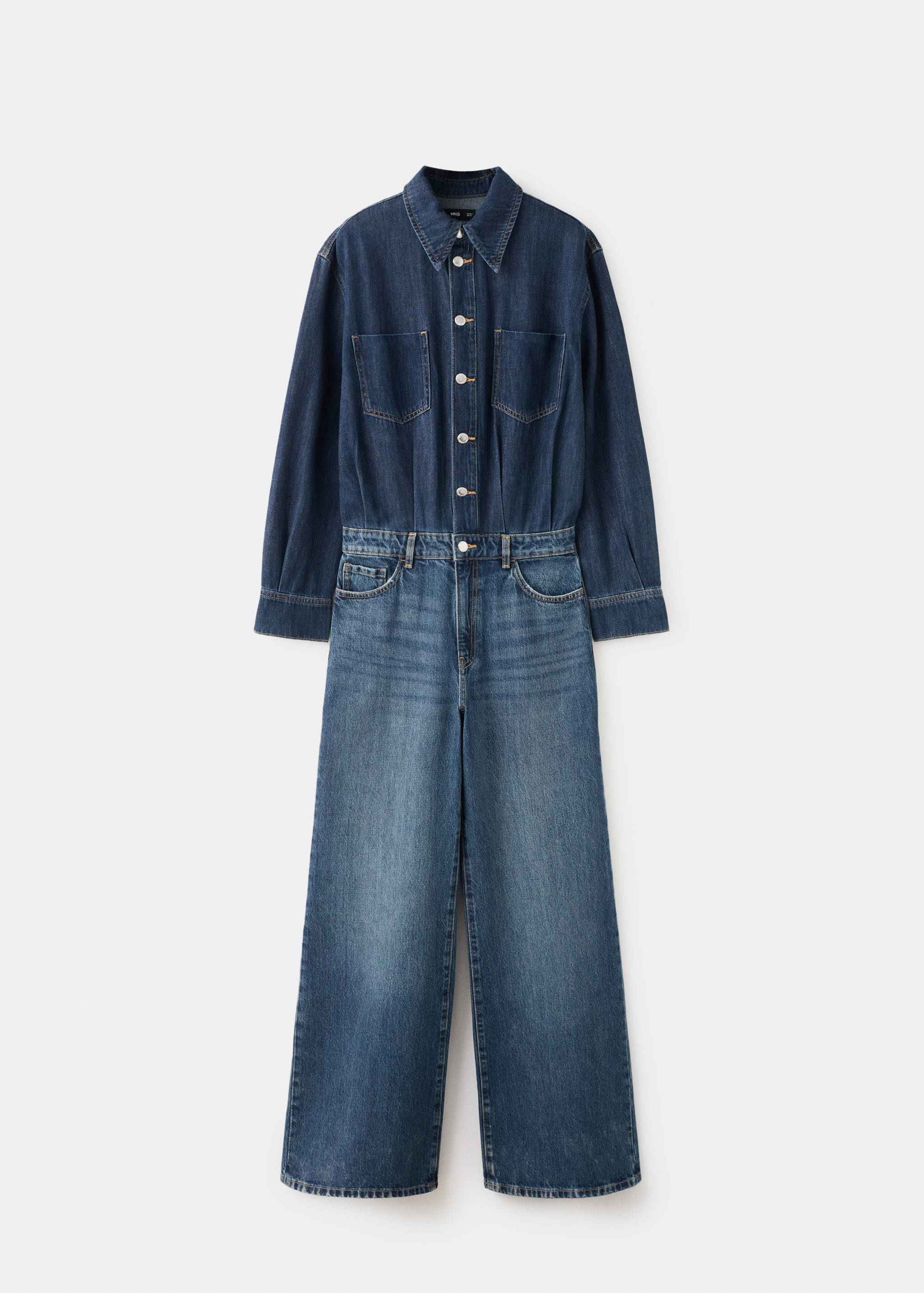 Buttons denim jumpsuit - Article without model