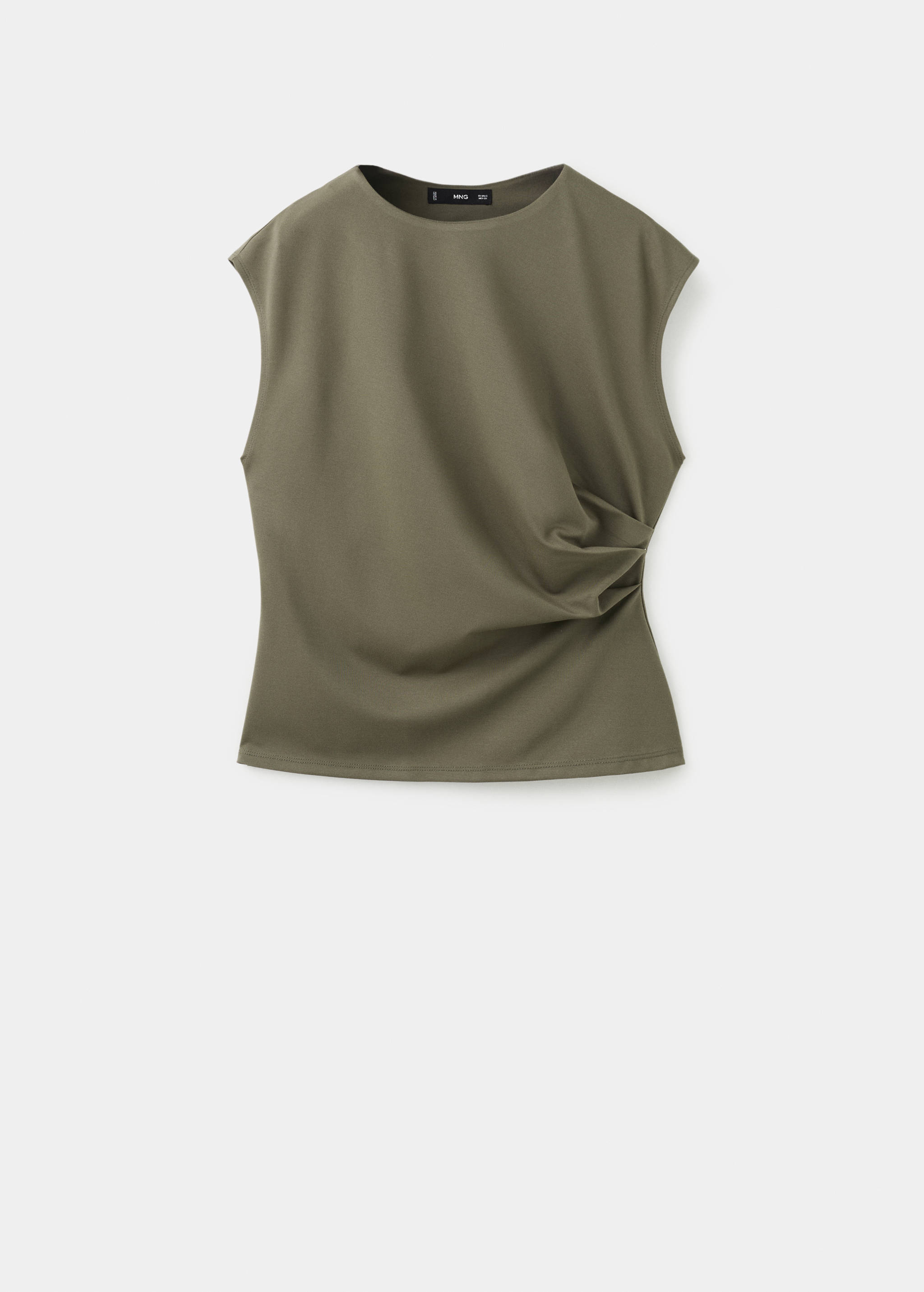T-shirt with gathered details - Article without model