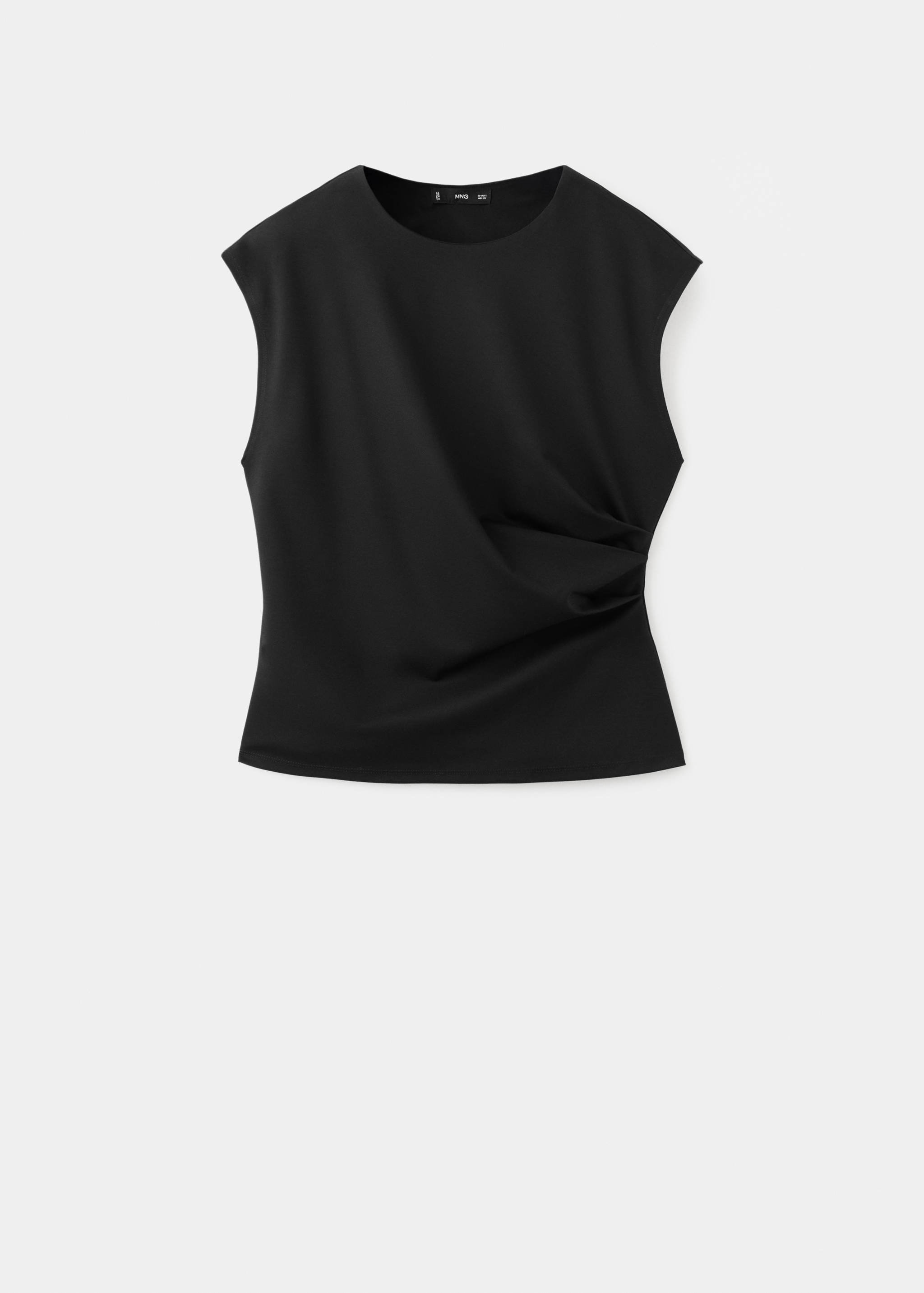 T-shirt with gathered details - Article without model