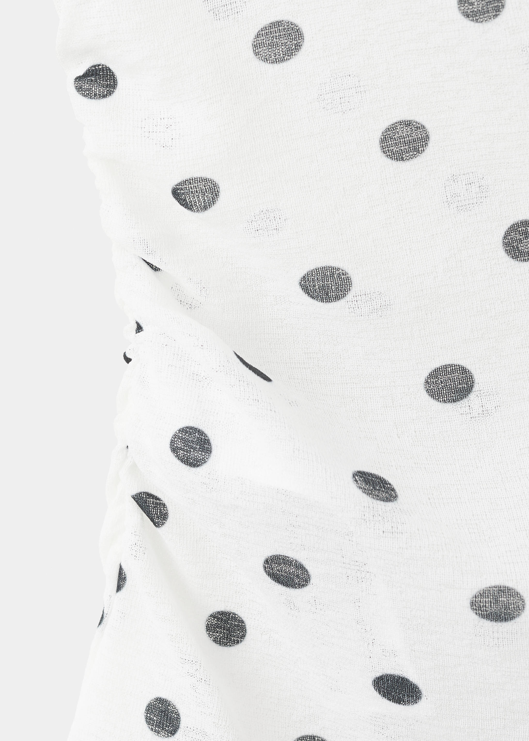 Polka dot strapless top - Details of the article 0