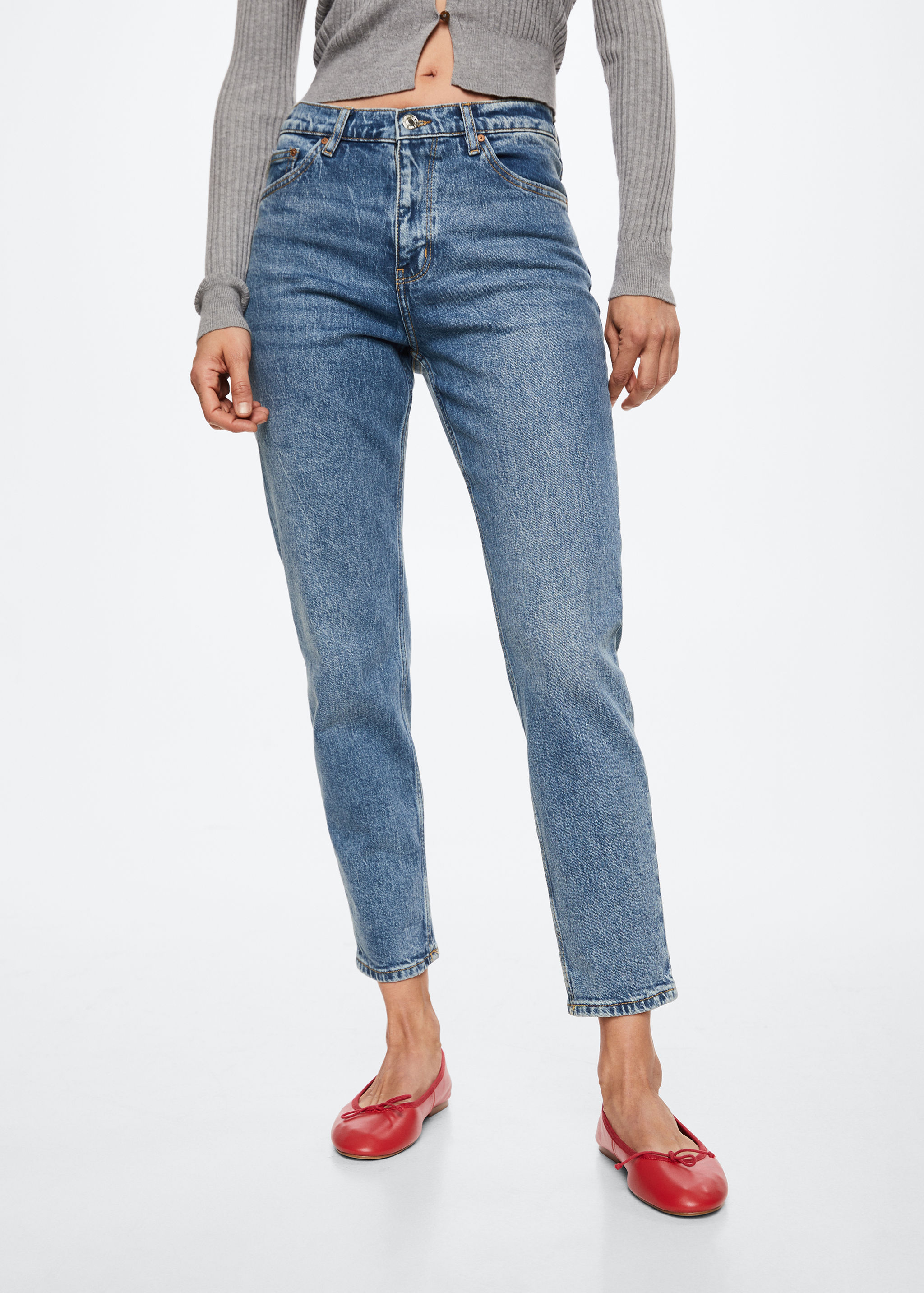Mom comfort high-rise jeans - Medium plane