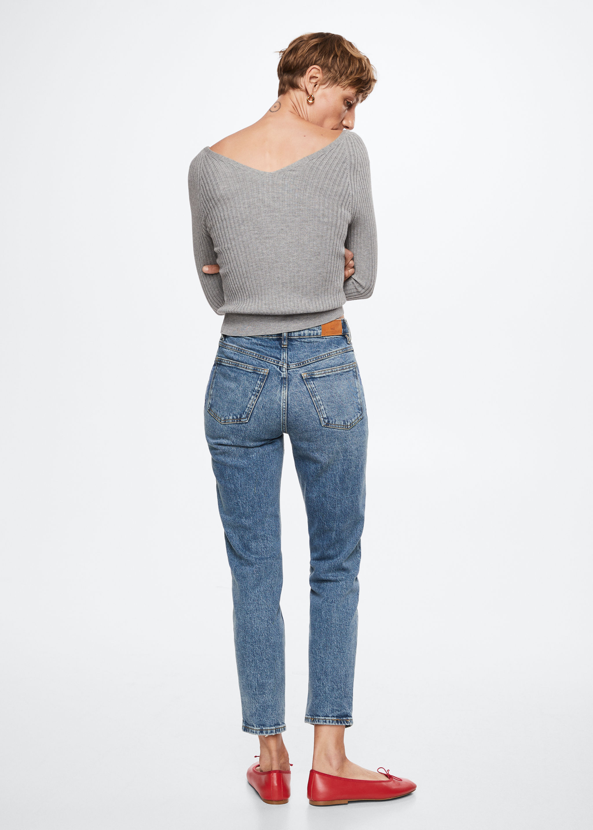Mom comfort high-rise jeans - Reverse of the article