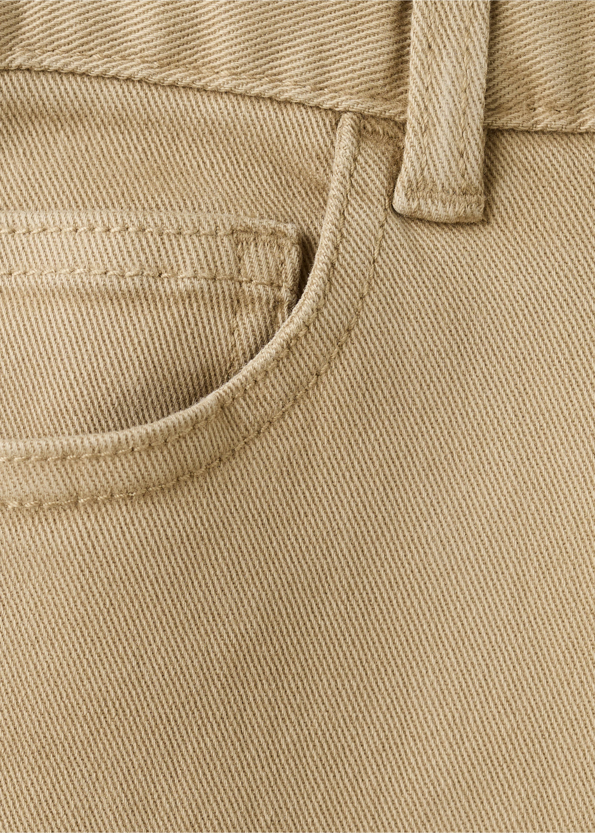 Jean droit coton - Détail de l'article 0, Sable. Ref: 27071232-00.